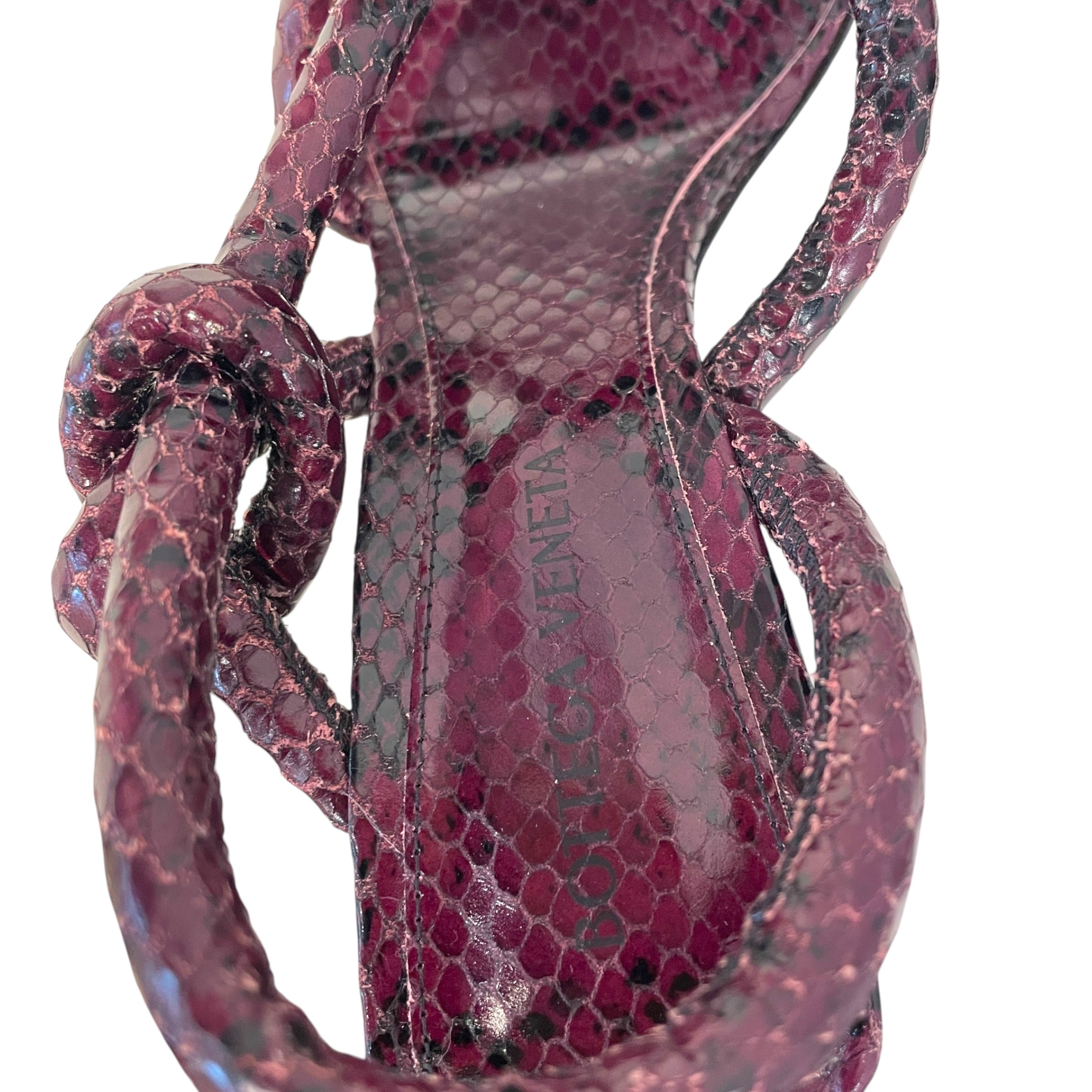 BOTTEGA VENETA/Heels/EU 36/Animal Pattern/Leather/BRD/Jumbo Knot Strap view 3