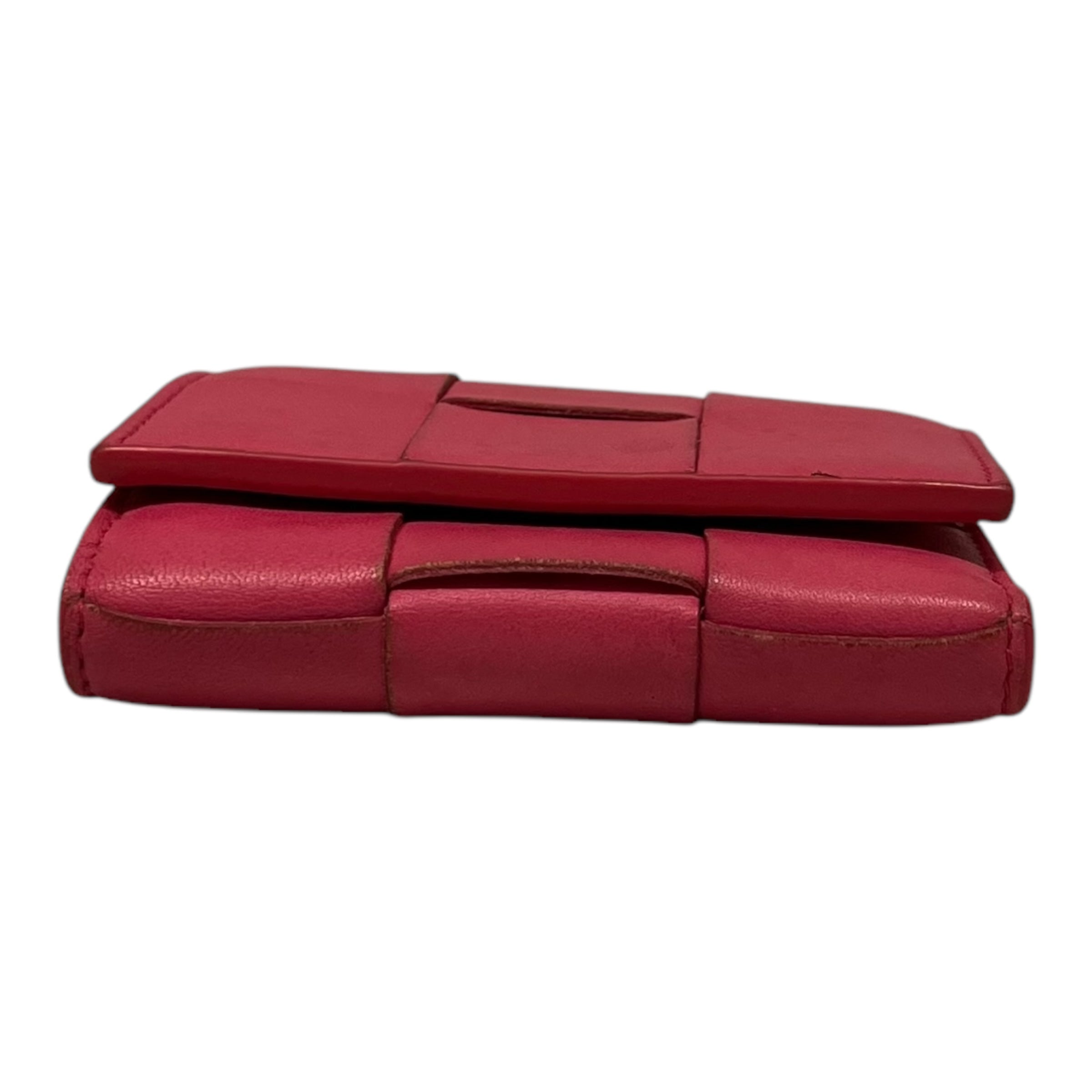 BOTTEGA VENETA/Trifold Wallet/Leather/PNK/ view 4