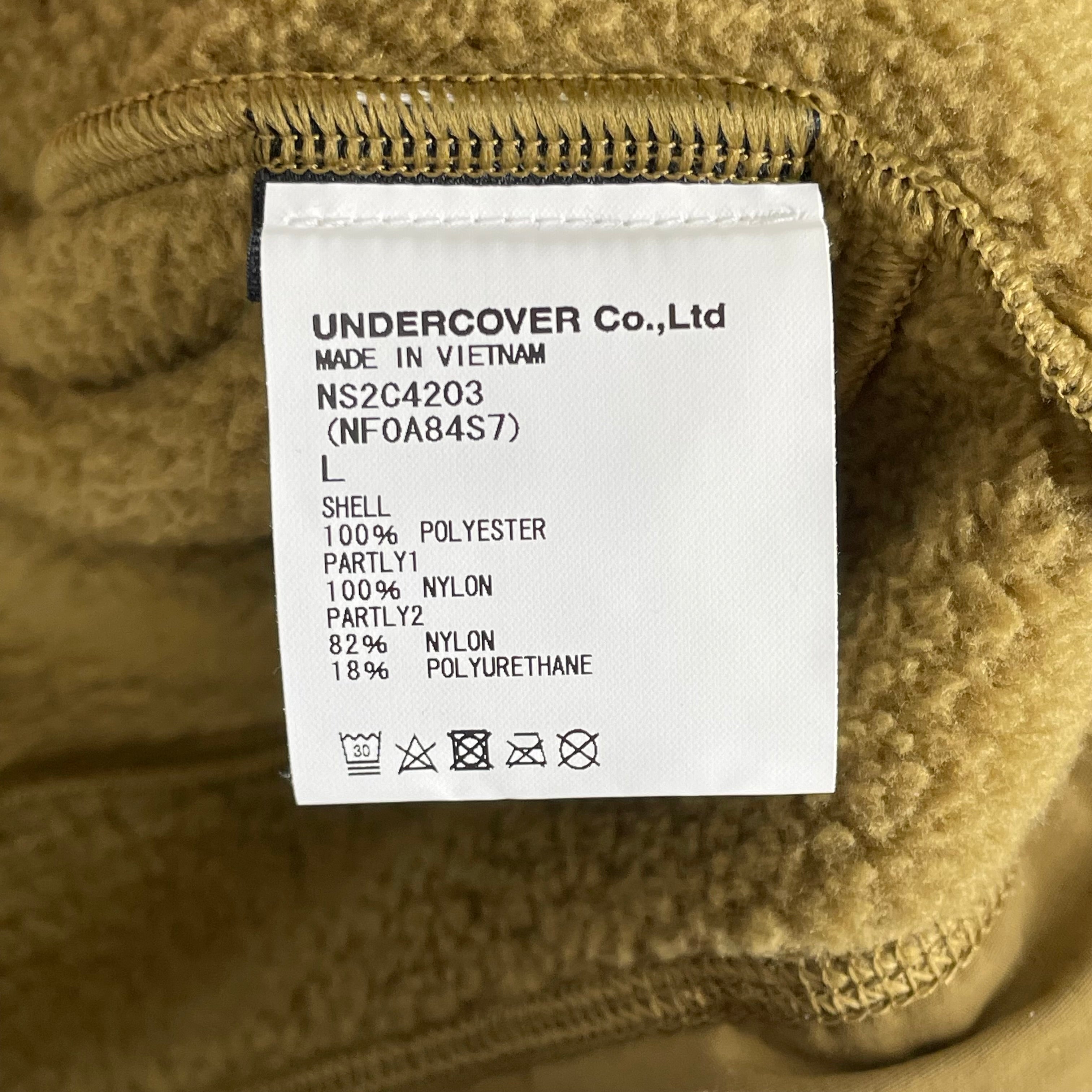 UNDERCOVER/Fleece Jkt/L/Khaki/Polyester/ns2g4203 view 4