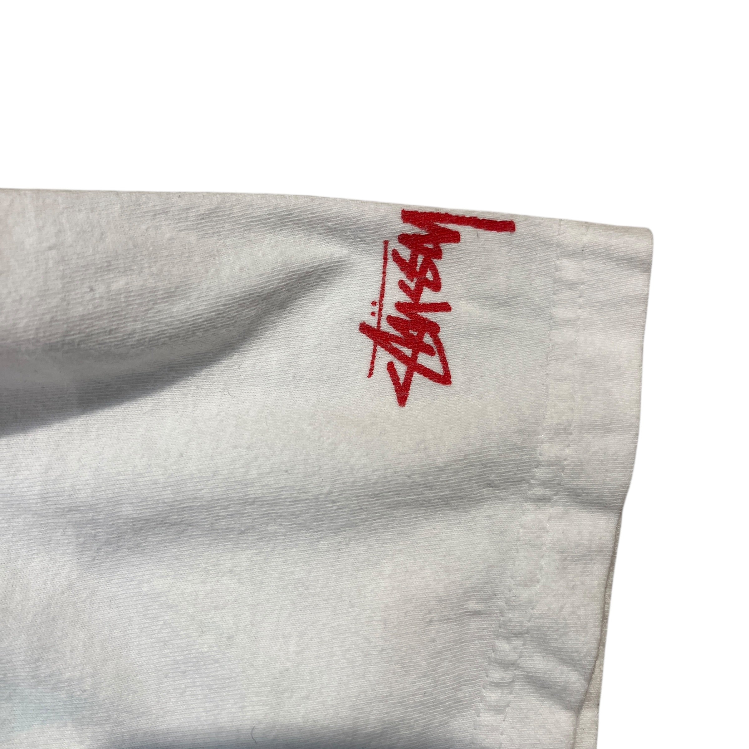 STUSSY/T-Shirt/M/Cotton/WHT/public enemy view 4
