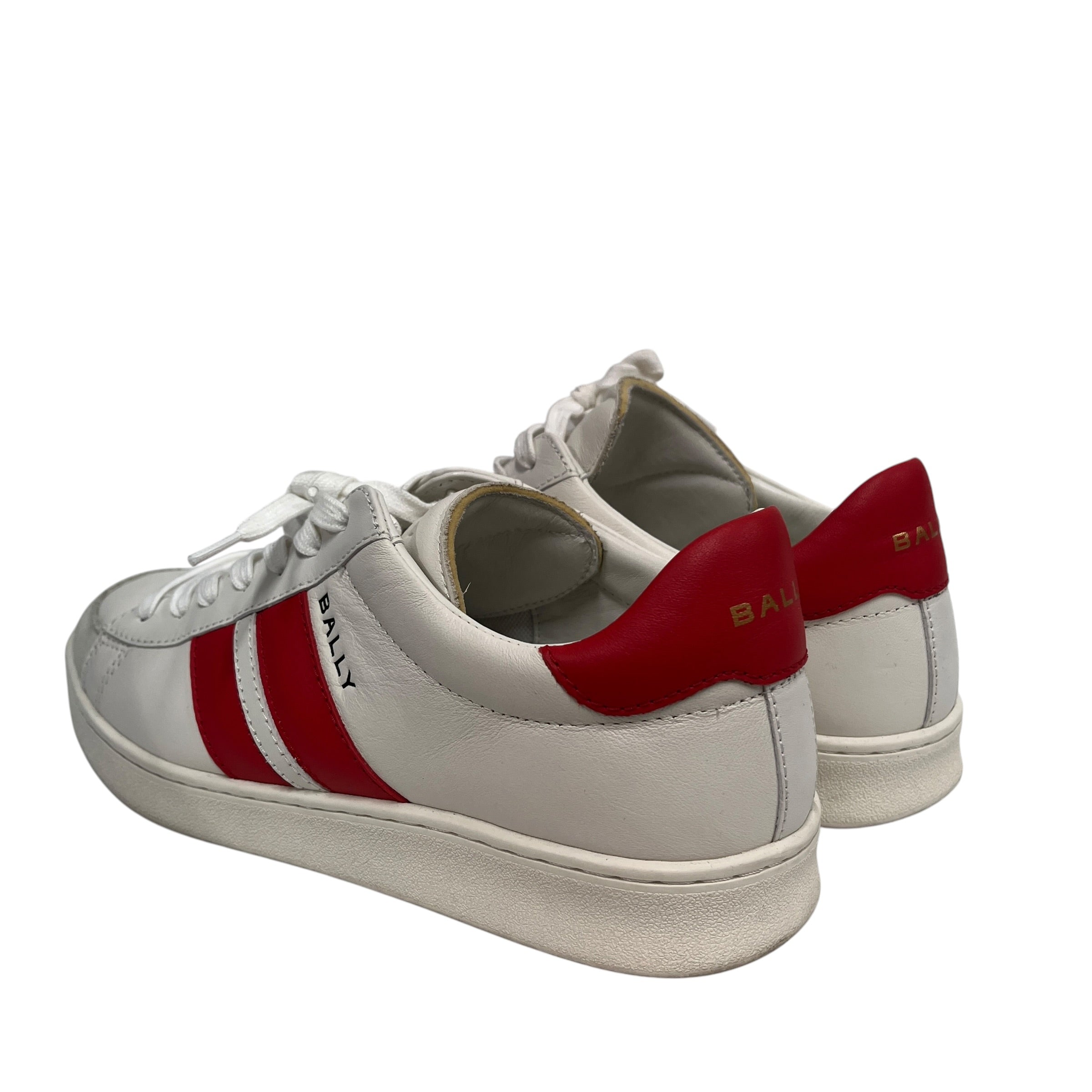 BALLY/Low-Sneakers/US 7/Stripe/Leather/WHT/Tyger Sneaker view 2