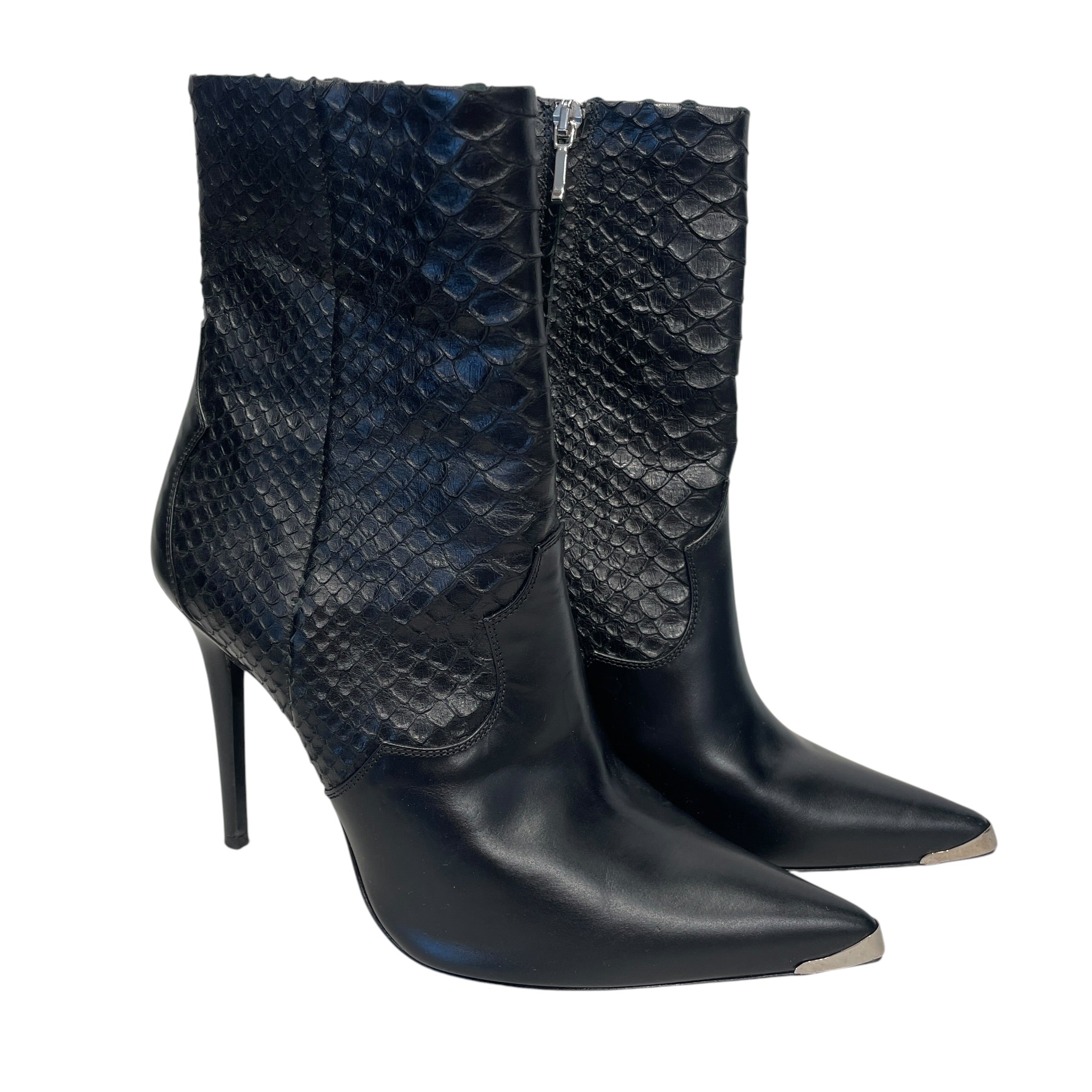 AMIRI/Booties/EU 38.5/Leather/BLK/SNAKESKIN view 1