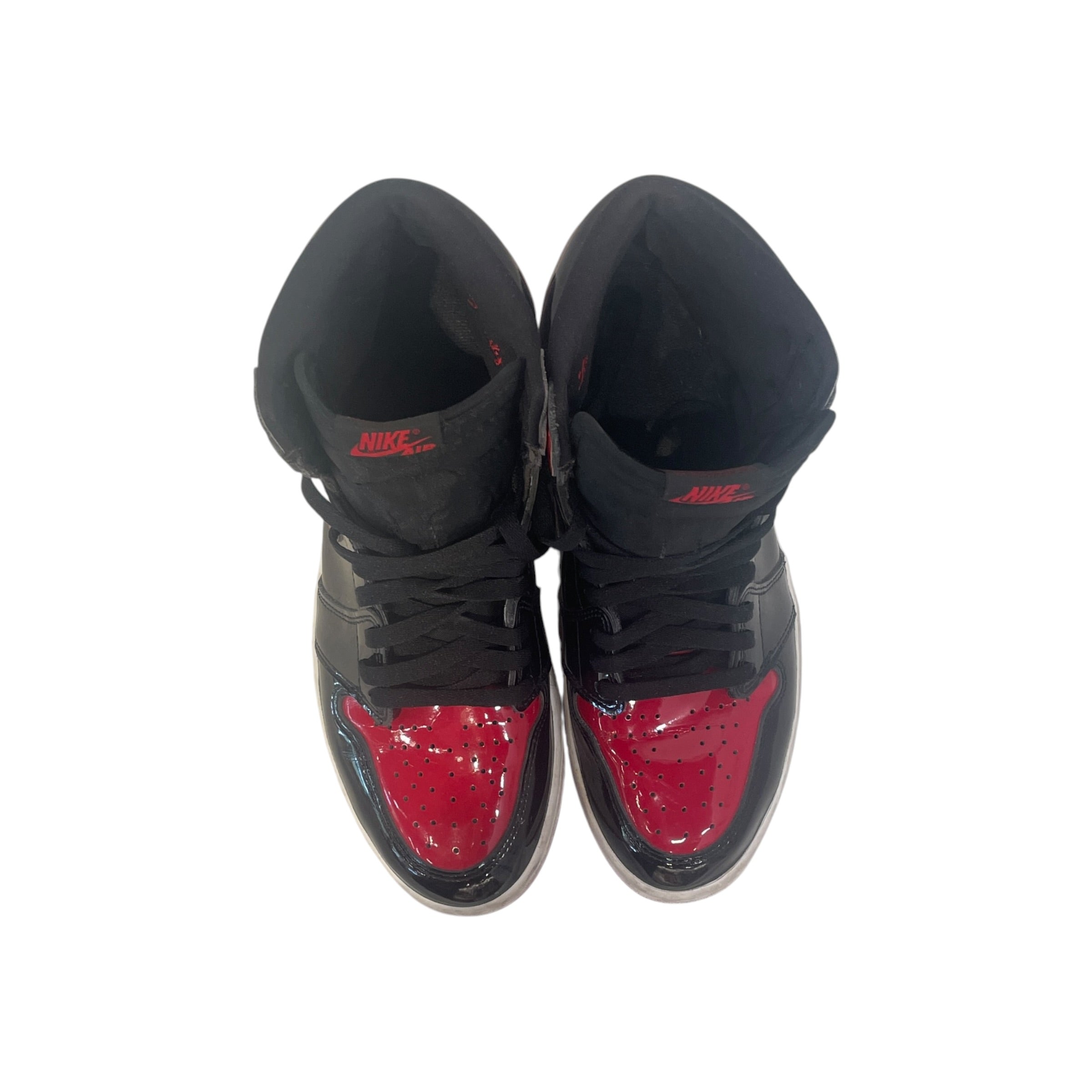 NIKE/AIR JORDAN 1 RETRO HIGH OG/Hi-Sneakers/US 10/Leather/RED/555088-063 view 4