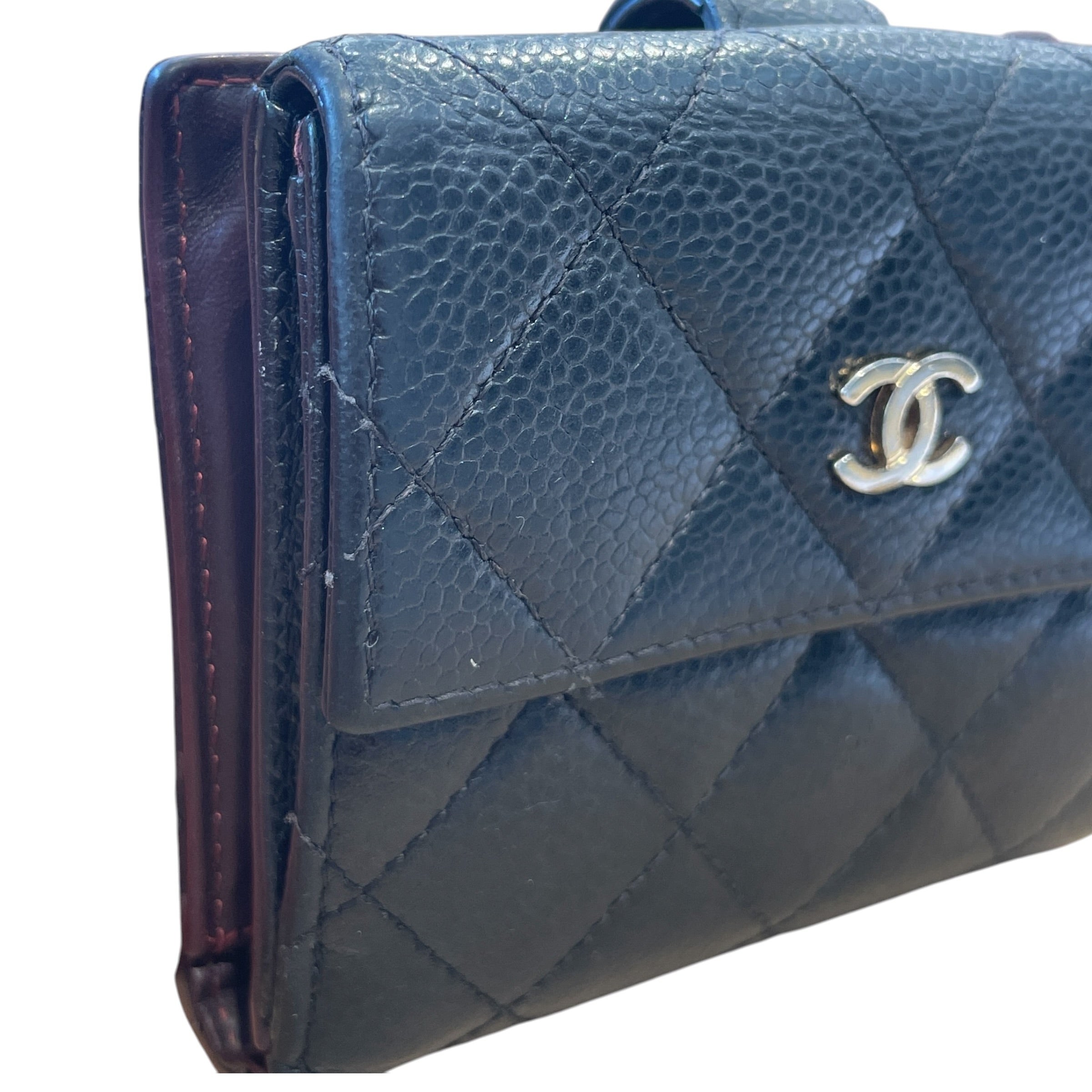 CHANEL/Bifold Wallet/Lambskin/BLK/CC LAMBSKIN QUILTED WALLET view 6