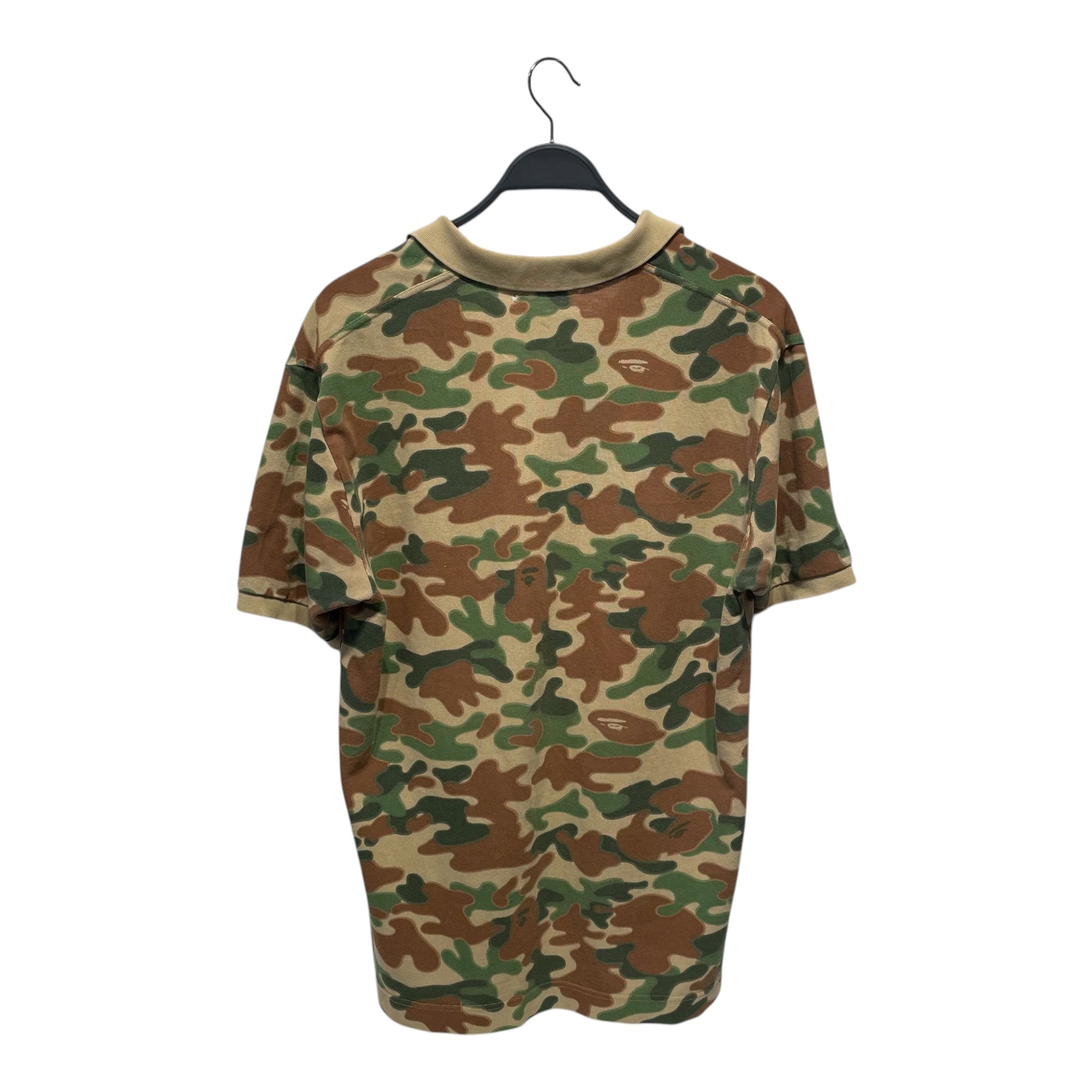A BATHING APE/T-Shirt/L/Cotton/GRN/Camouflage/POLO SHIRT view 2