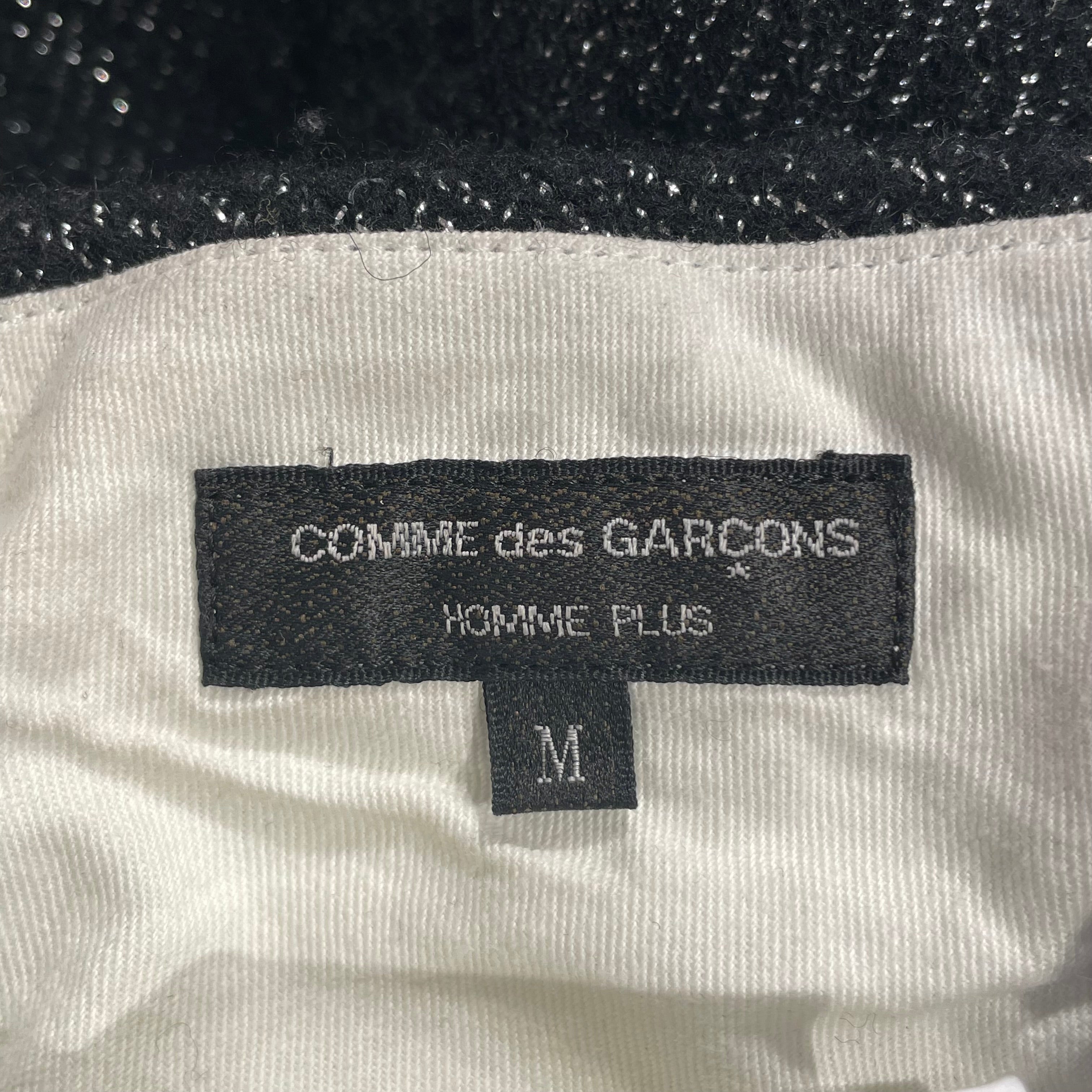 COMME des GARCONS/Shorts/M/Wool/BLK/Glitter/ DOUBLE LEG SHORTS view 3