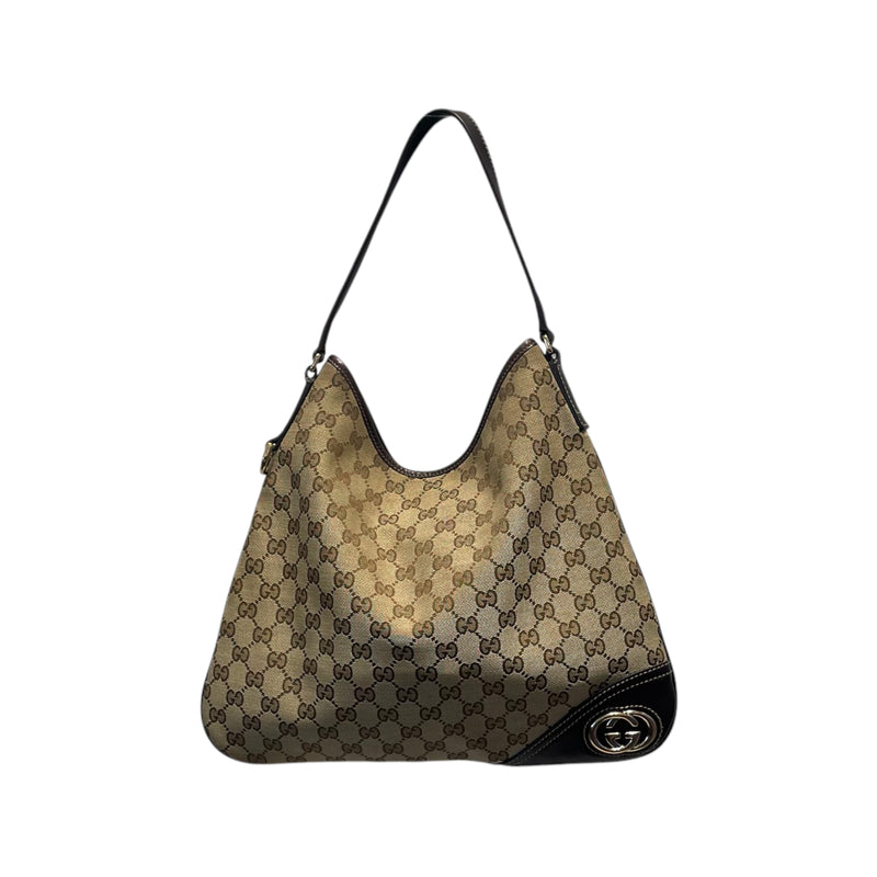 GUCCI/Clutch Bag/KHK/Brit Interlocking GG