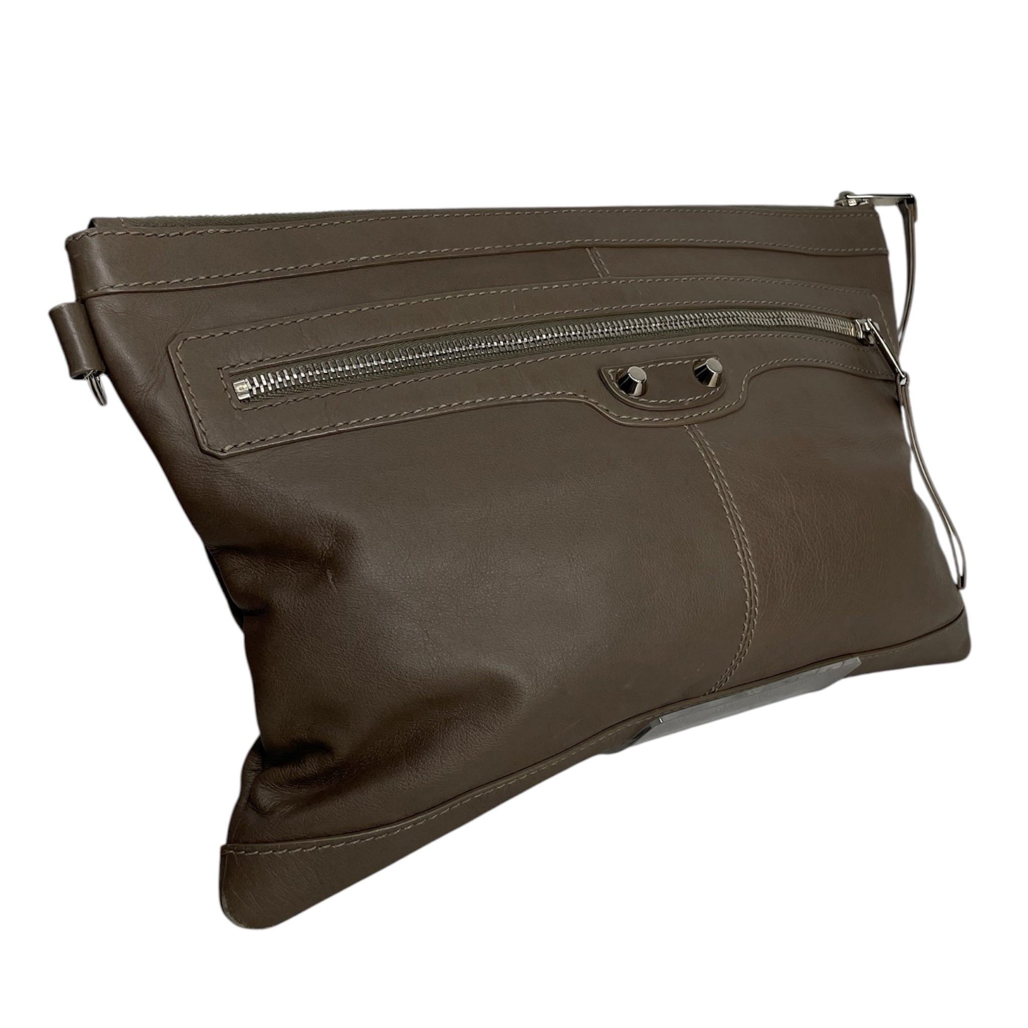 BALENCIAGA/Clutch Bag/Leather/GRY/CLASSIC CITY CLUTCH view 1