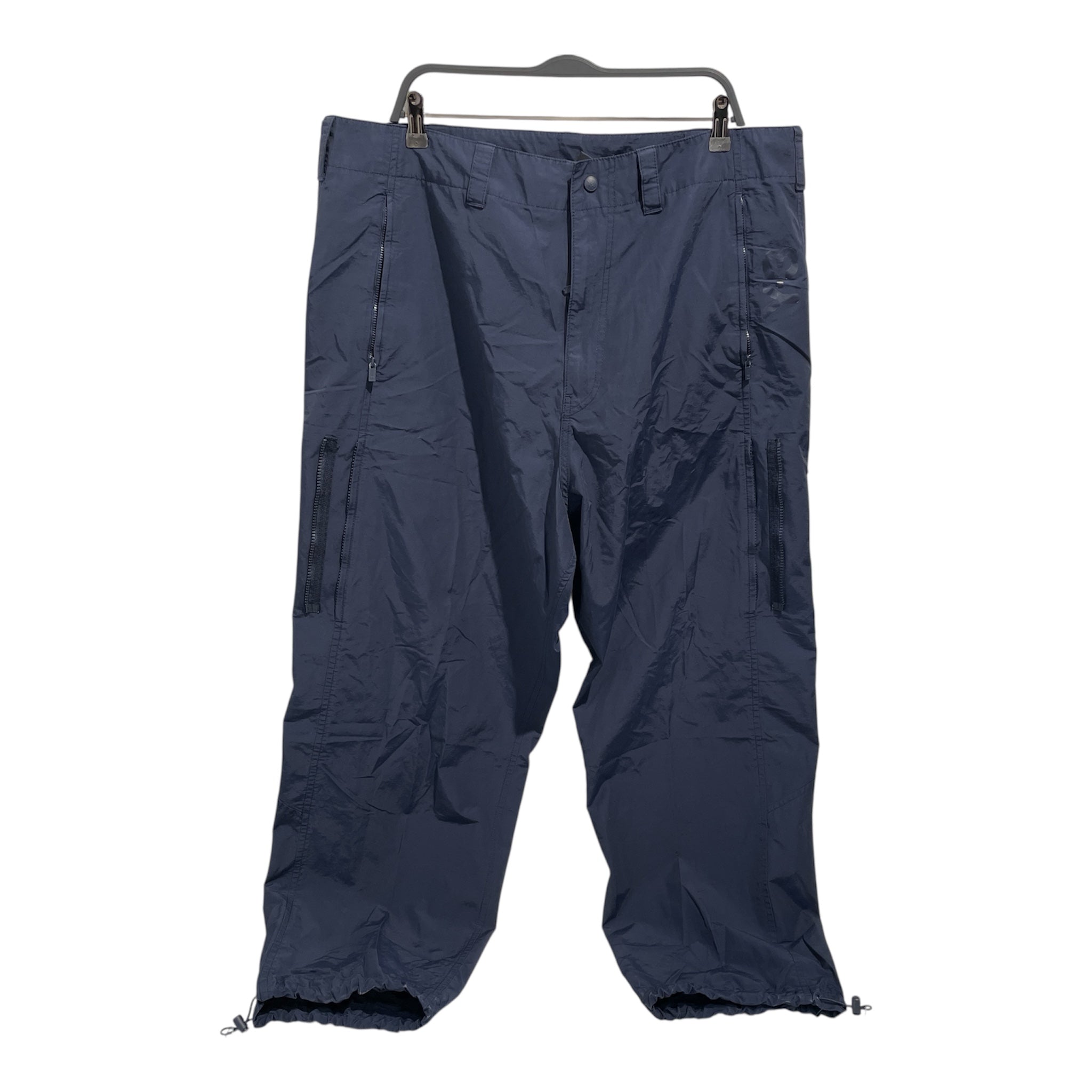 Y-3/Cargo Pants/XL/Cotton/NVY/cinched cargo view 1