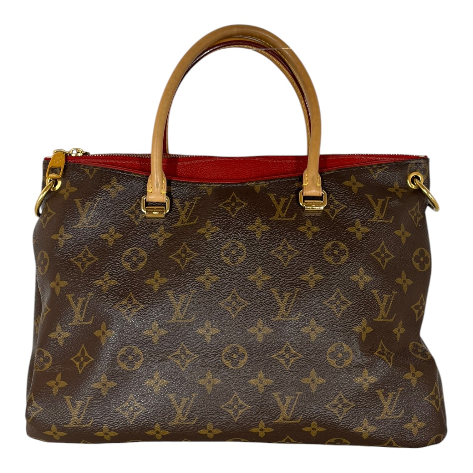 LOUIS VUITTON/Hand Bag/All Over Print/Leather/BRW/Pallas MM Aurora Purple view 1