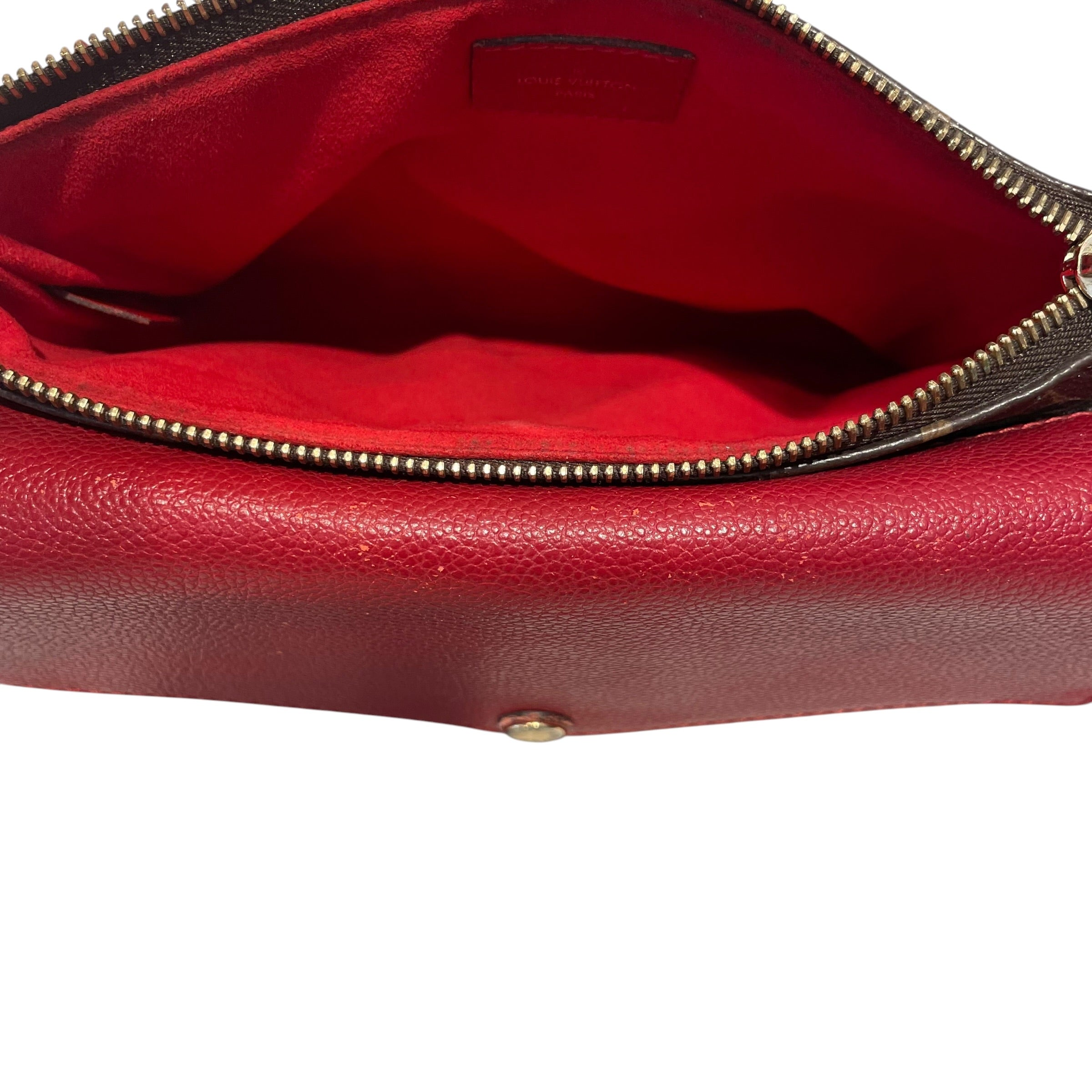 LOUIS VUITTON/Pouch/Monogram/Leather/RED/Monogram Twice Pouchette view 6