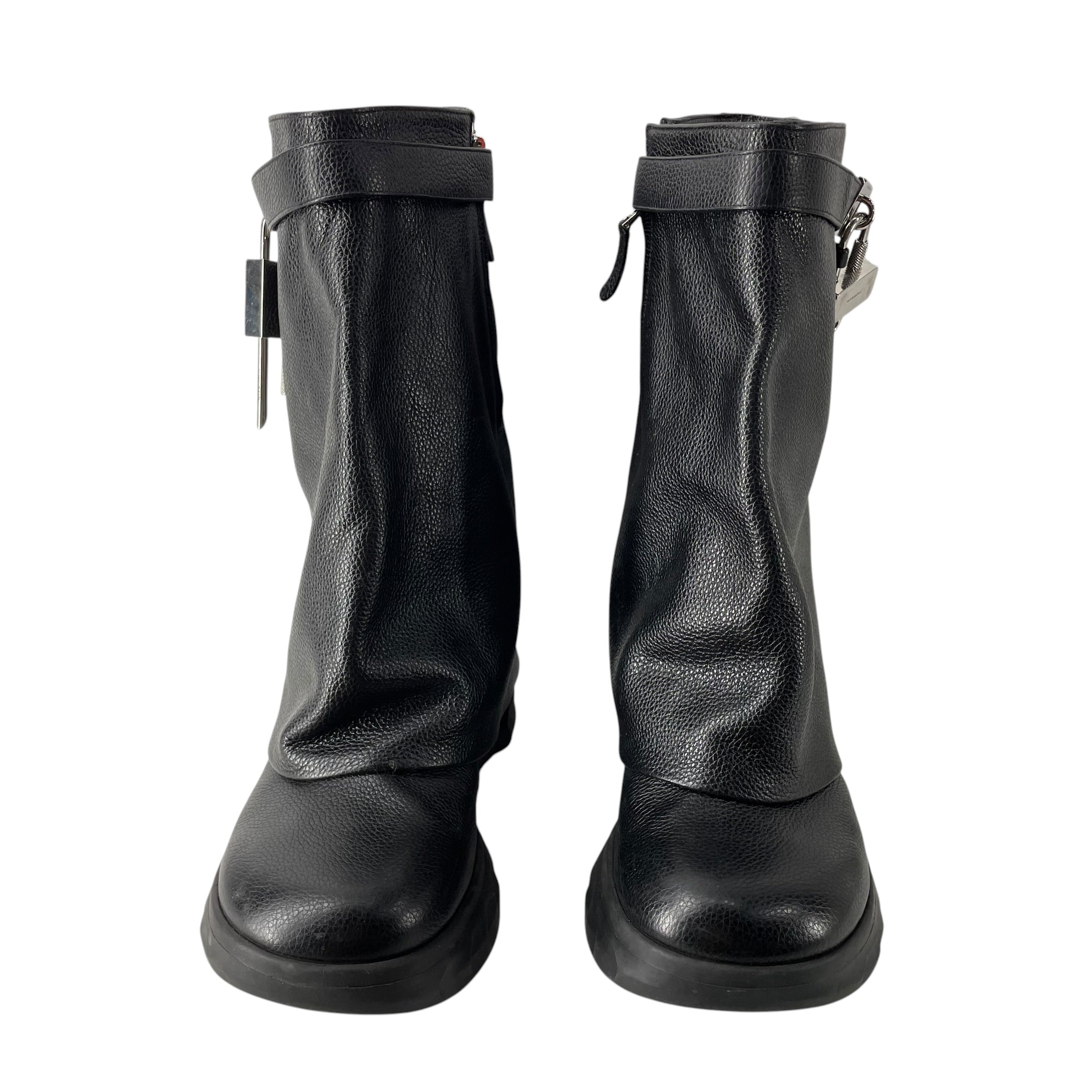 GIVENCHY/Boots/EU 43/Leather/BLK/SHARK 4G LOCK/RM 0273 view 3