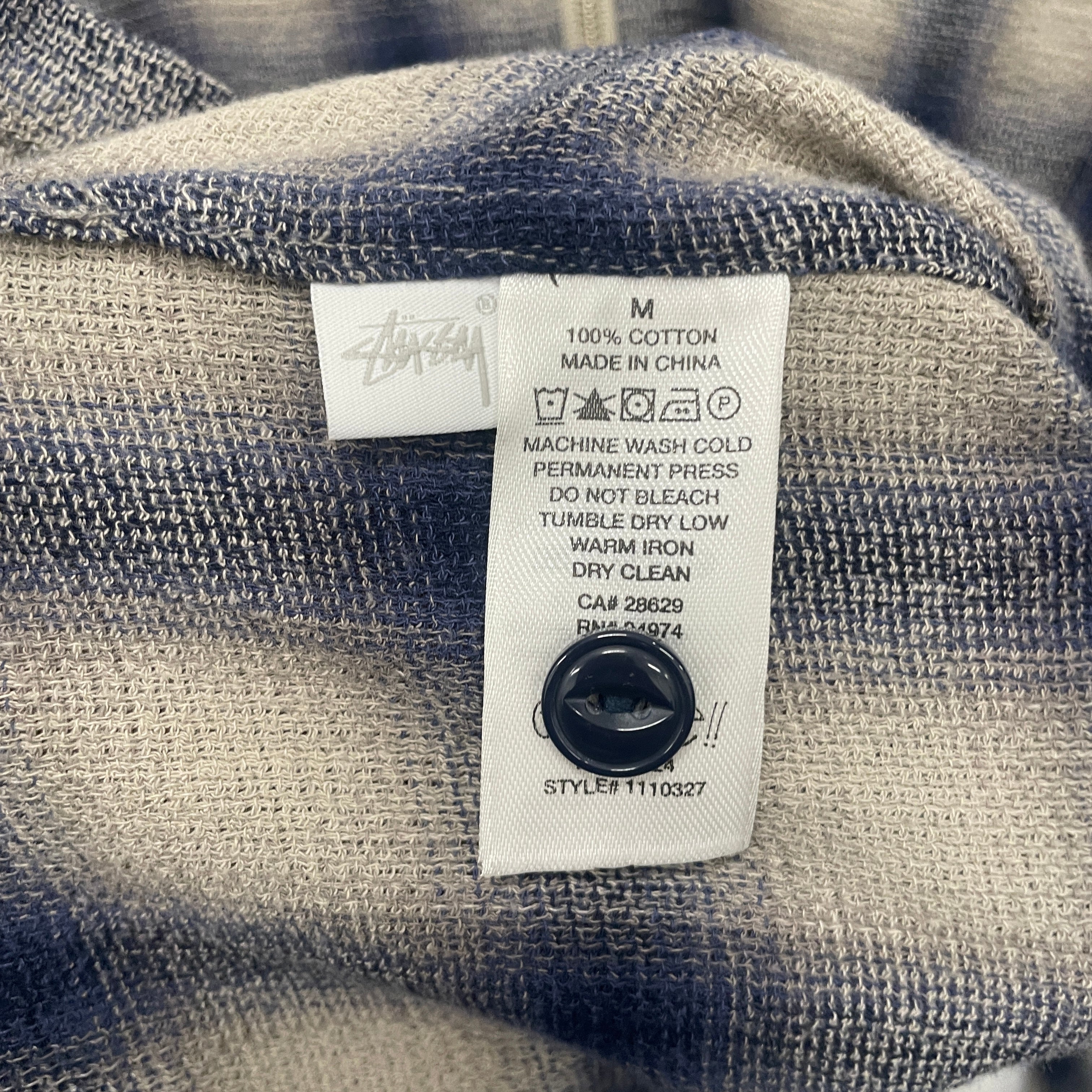STUSSY/Blouson/M/Cotton/NVY/Plaid/ZIP UP / SHADOWPLAID view 4