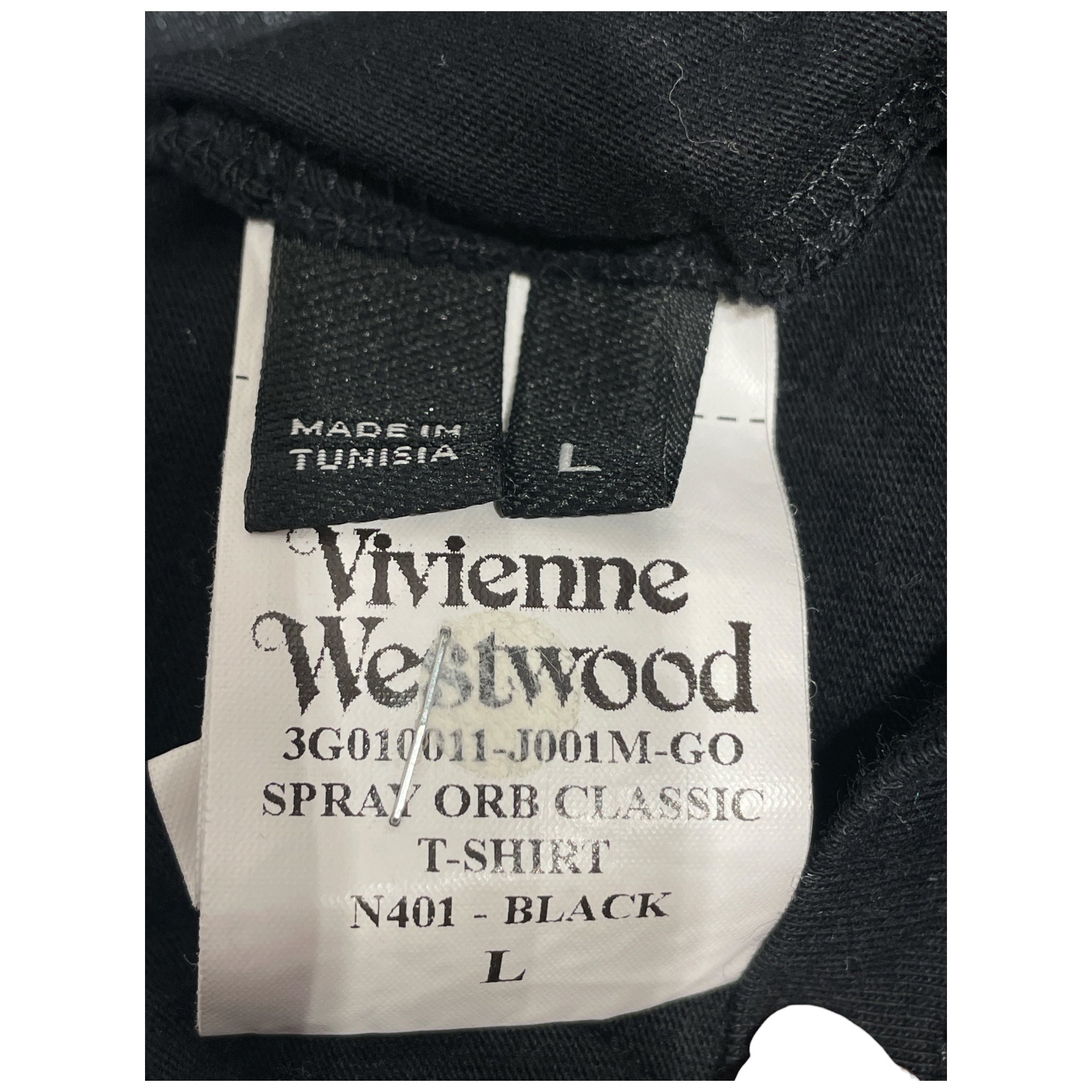 Vivienne Westwood/T-Shirt/L/Cotton/BLK/VIVI ORB LOGO view 4