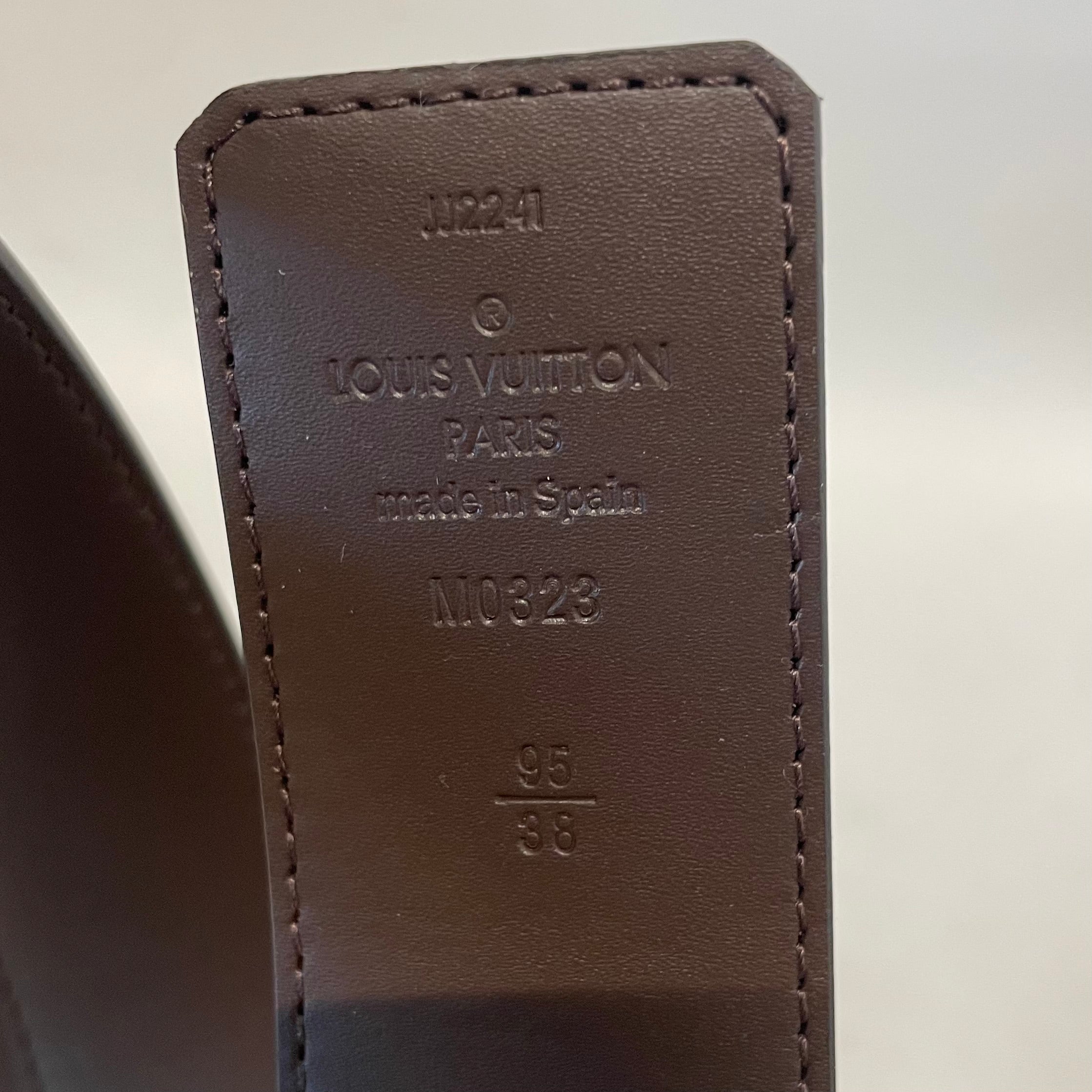 LOUIS VUITTON/Belt/Monogram/Leather/BRW/M's/ view 3