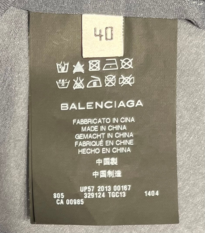 BALENCIAGA///LS Dress/M/Plain/Cotton/IDG/Midi Length/W [Designers] Design/