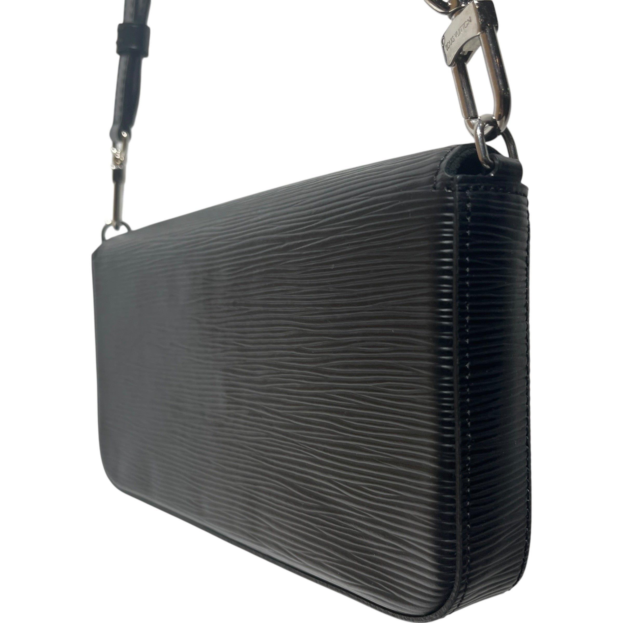 LOUIS VUITTON/Cross Body Bag/Leather/BLK/EPI POCHETTE FELICIE W/ POUCH view 4