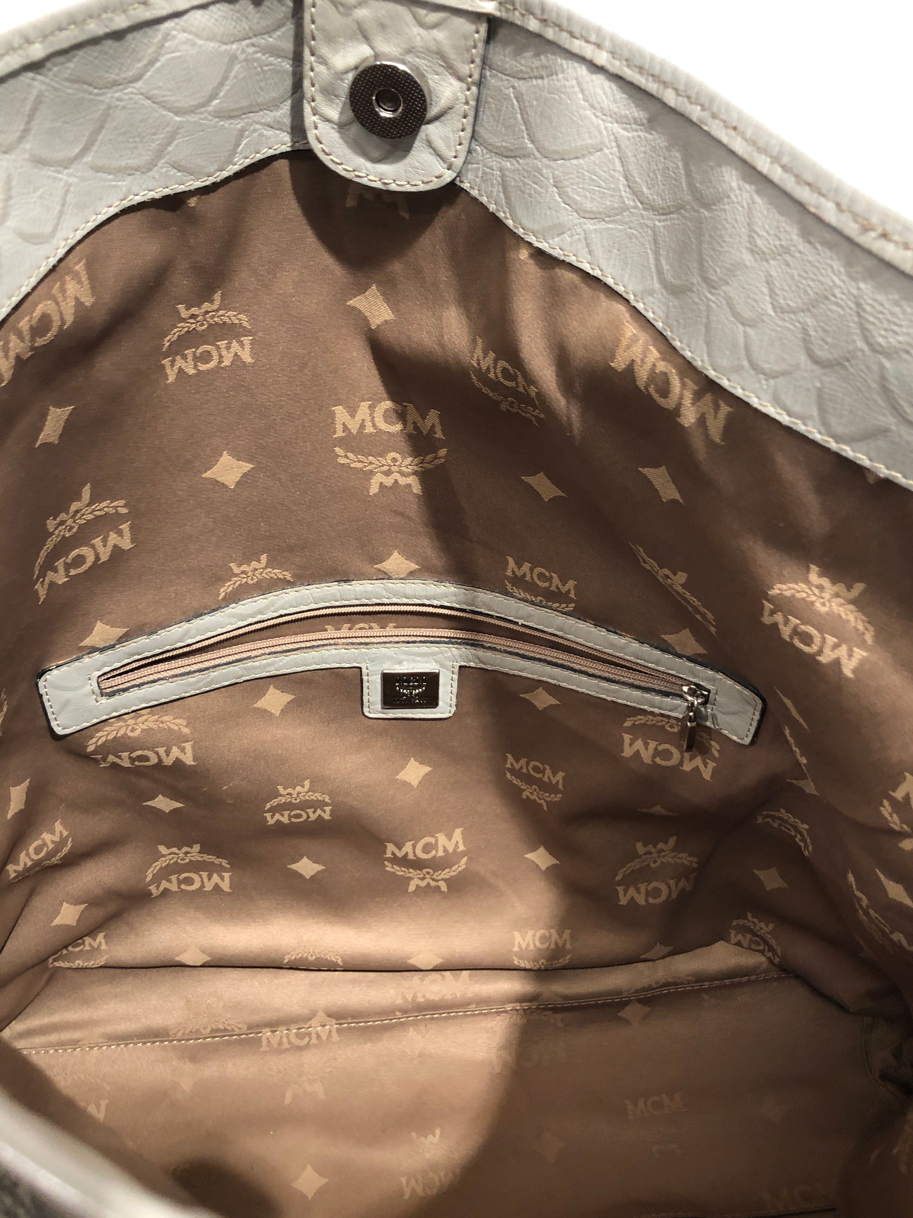 MCM/Tote Bag/Monogram/Leather/GRY/ view 6