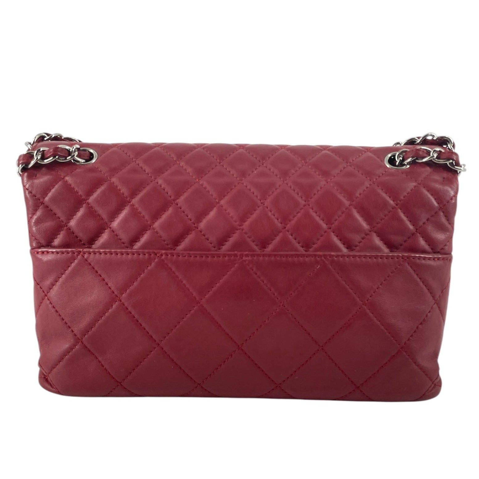 CHANEL/Cross Body Bag/Leather/RED/15840486 view 2