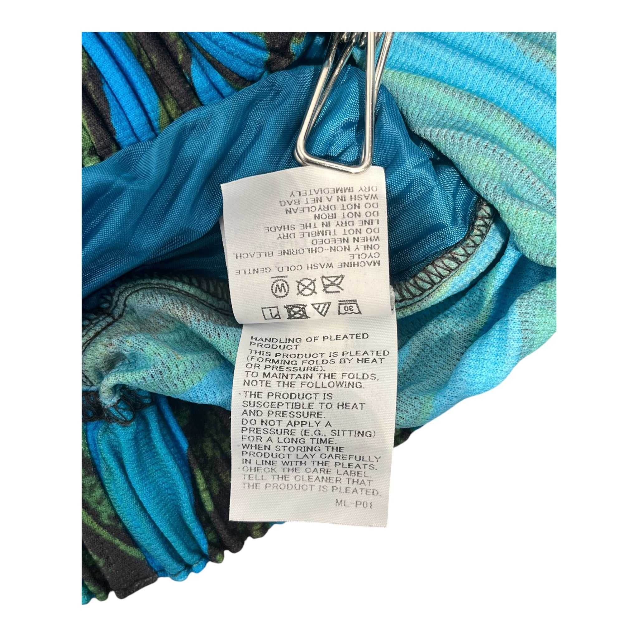 ISSEY MIYAKE/Pants/1/Polyester/BLU/Camouflage/HOMME PLISSE CAMOUFLAGE PANTS view 5