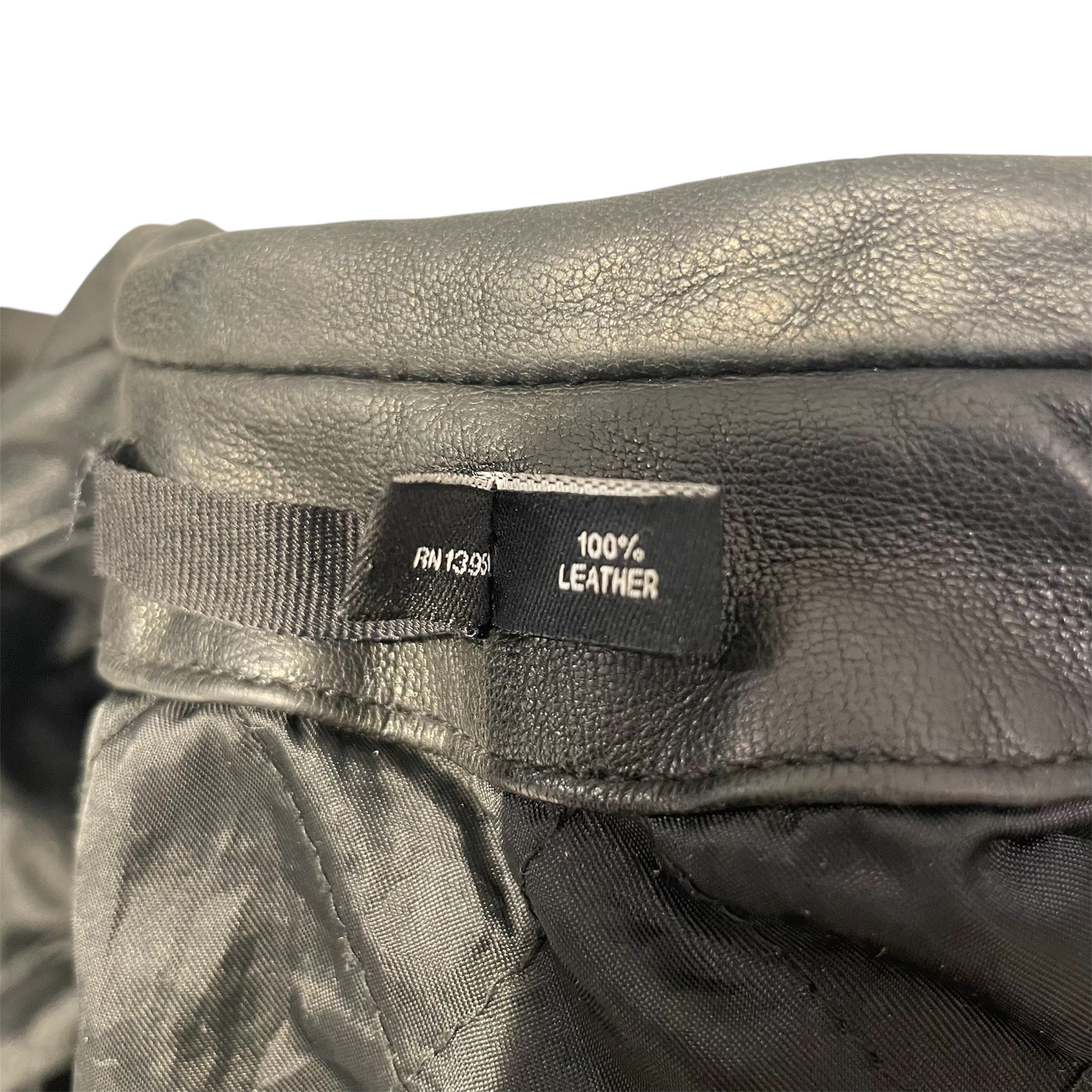 BLK DNM/Leather Jkt/S/Leather/BLK/139511 MOTERCYCLE JACKET view 4