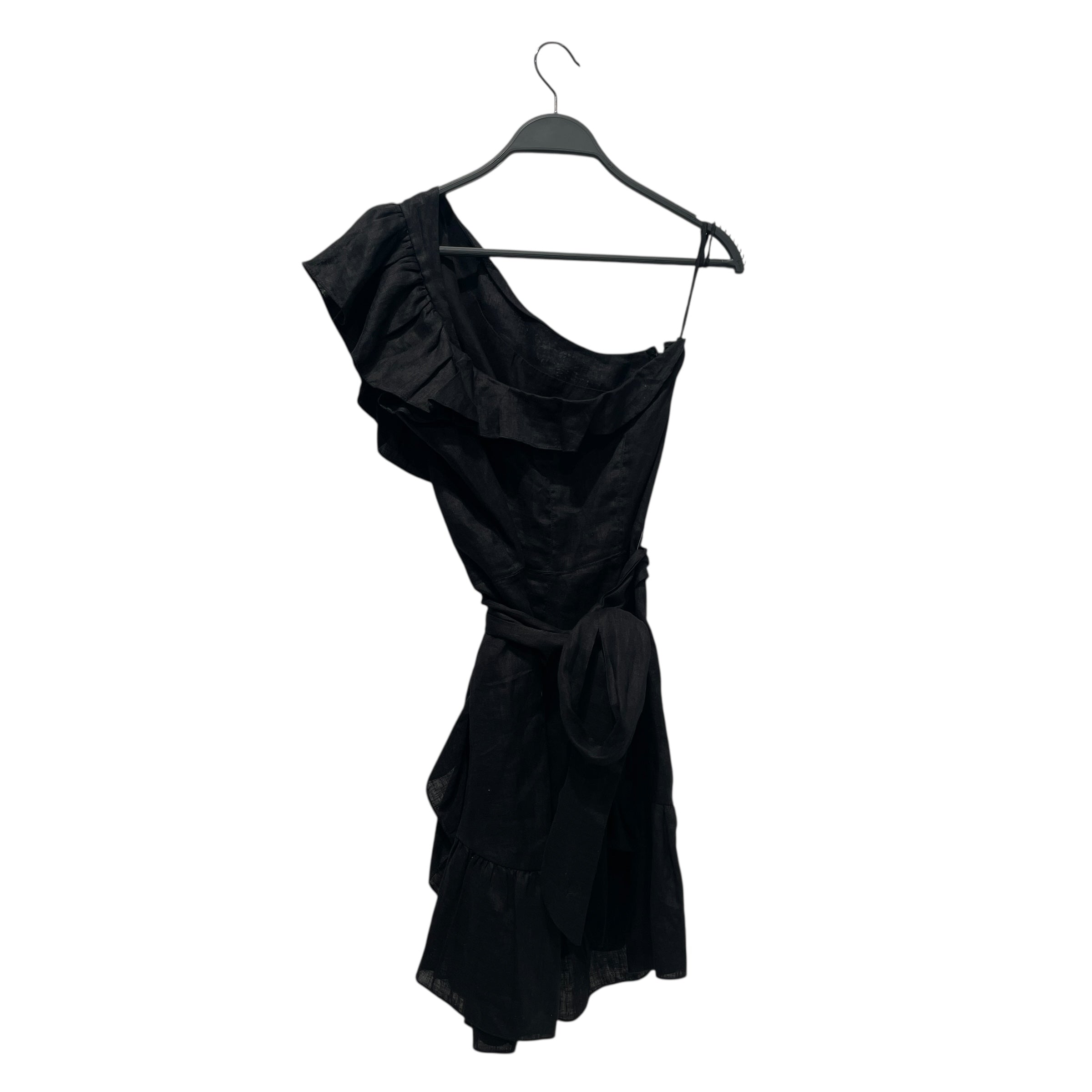 ISABEL MARANT ETOILE/Dress/36/Linen/BLK/Etoile Mini Ruched Dress view 2