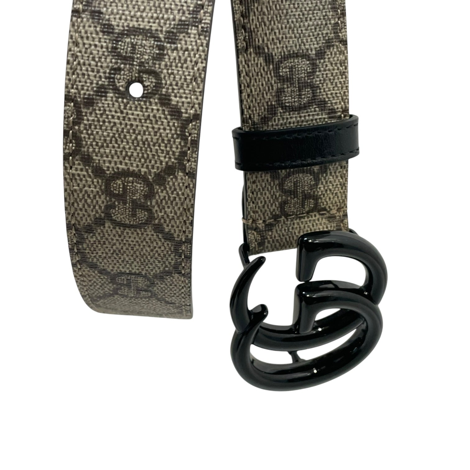 GUCCI/Belt/Monogram/Leather/BEG/M's/gg logo belt view 2