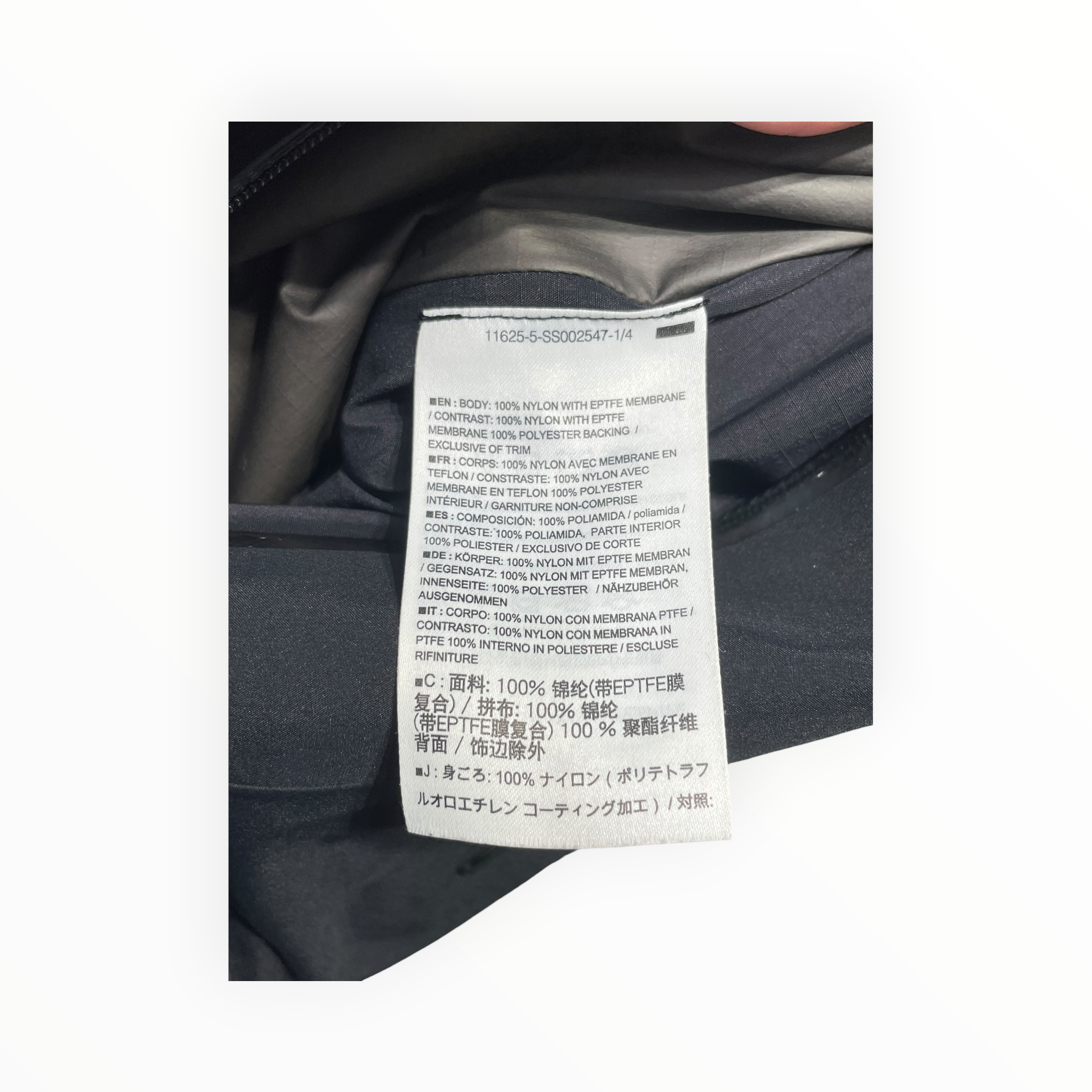 ARC'TERYX/Windbreaker/M/Nylon/BLK/ view 4