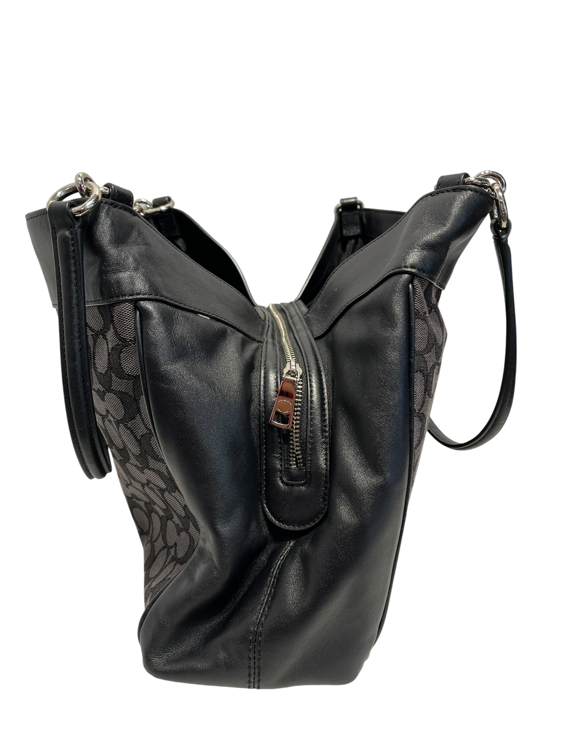 COACH/Tote Bag/Cotton/BLK/Canvas Lexy Shoulder Bag view 5