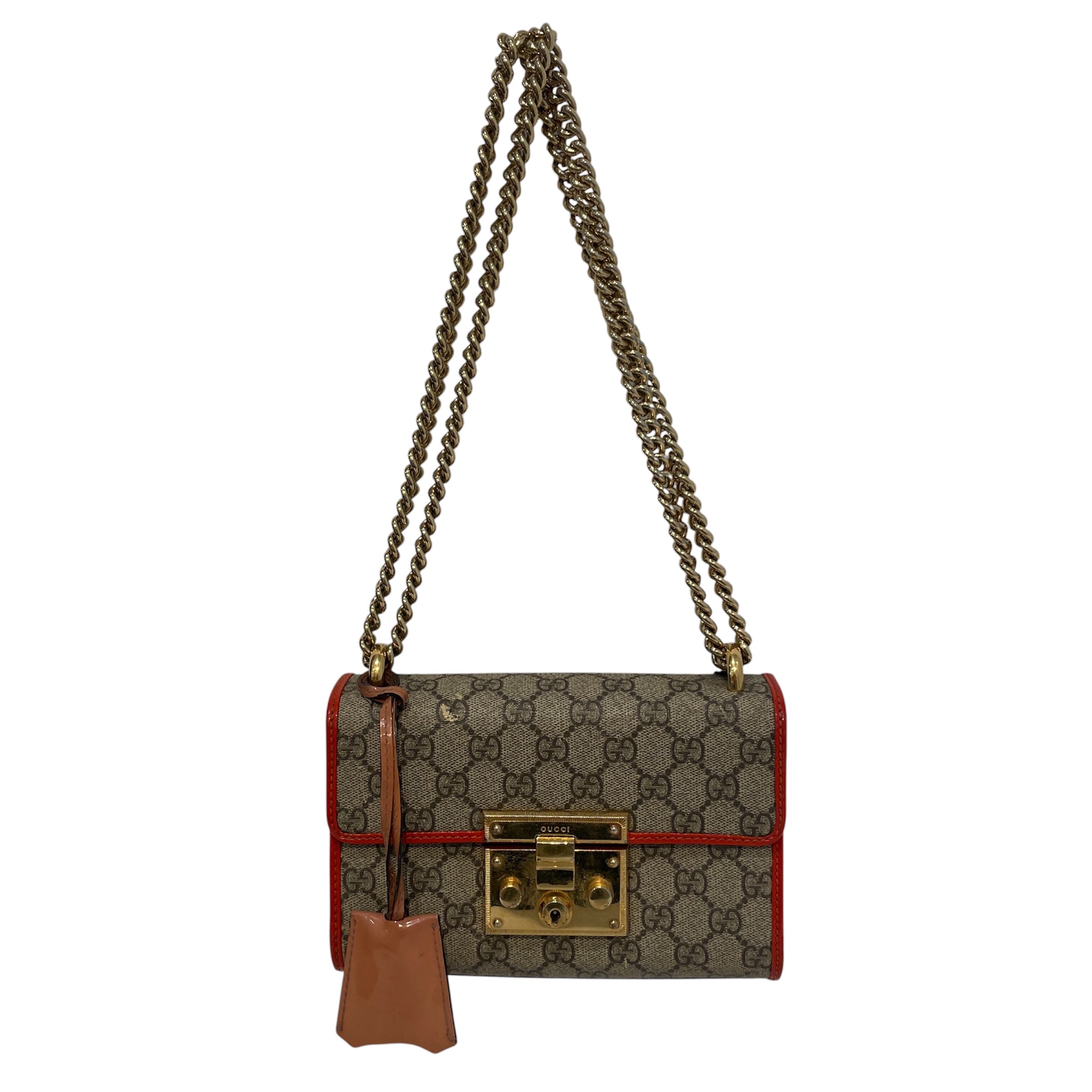 GUCCI/Bag/Monogram/Leather/MLT/Supreme Padlock Crossbody view 1