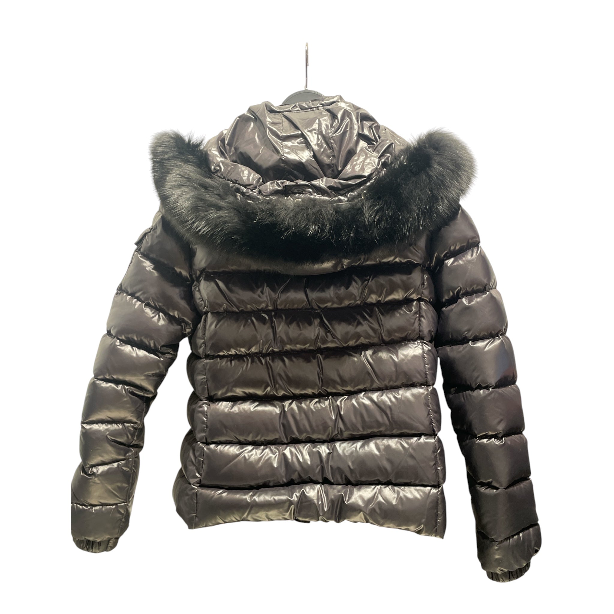 MONCLER/Puffer Jkt/3/BLK/Fur Trimmed Hood Puffer Jkt view 2
