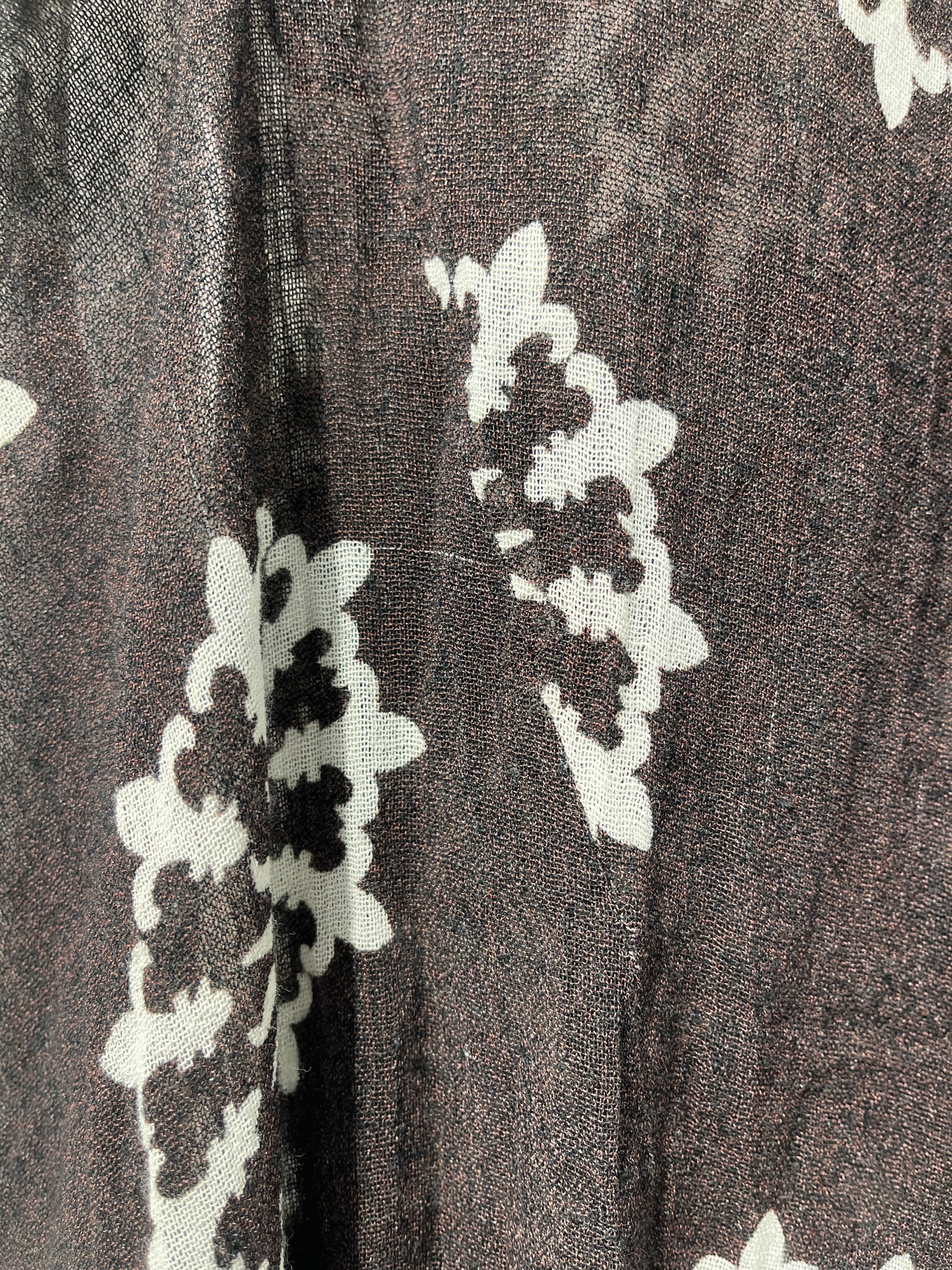 ANN DEMEULEMEESTER/Dress/40/Cotton/BRW/FLORAL SHEER DRESS view 5