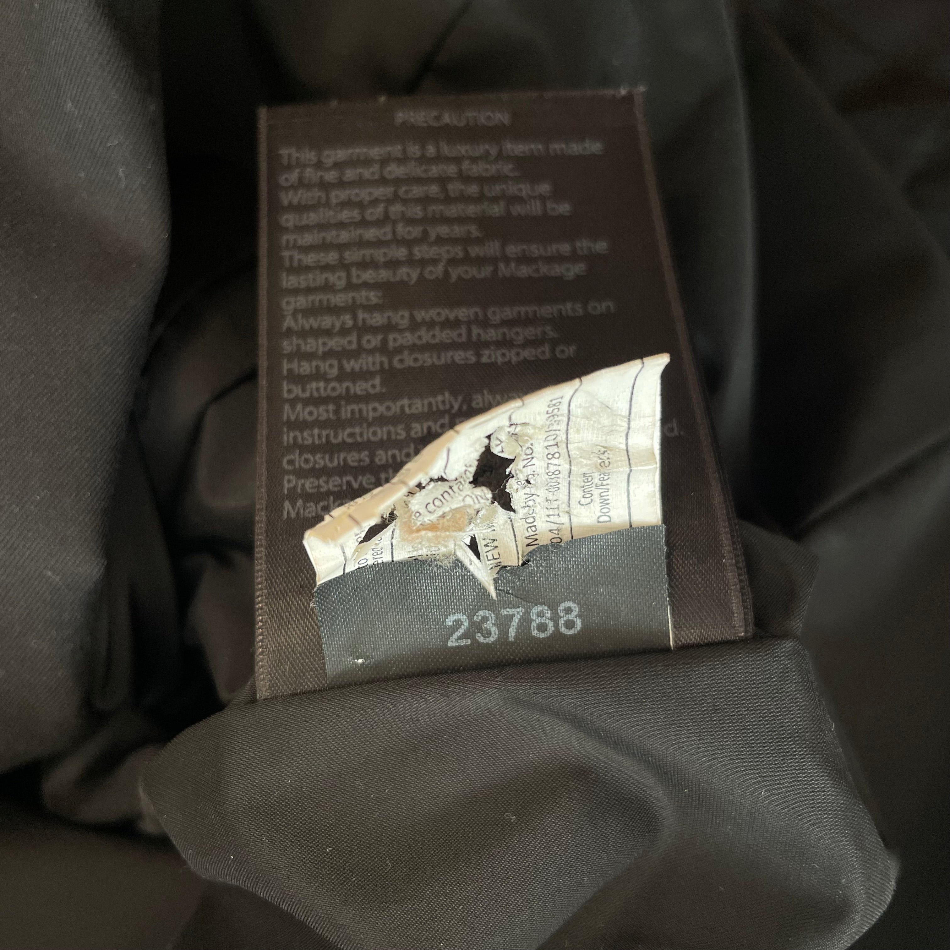 MACKAGE/Trench Coat/XXS/Polyester/BLK/BELT view 5