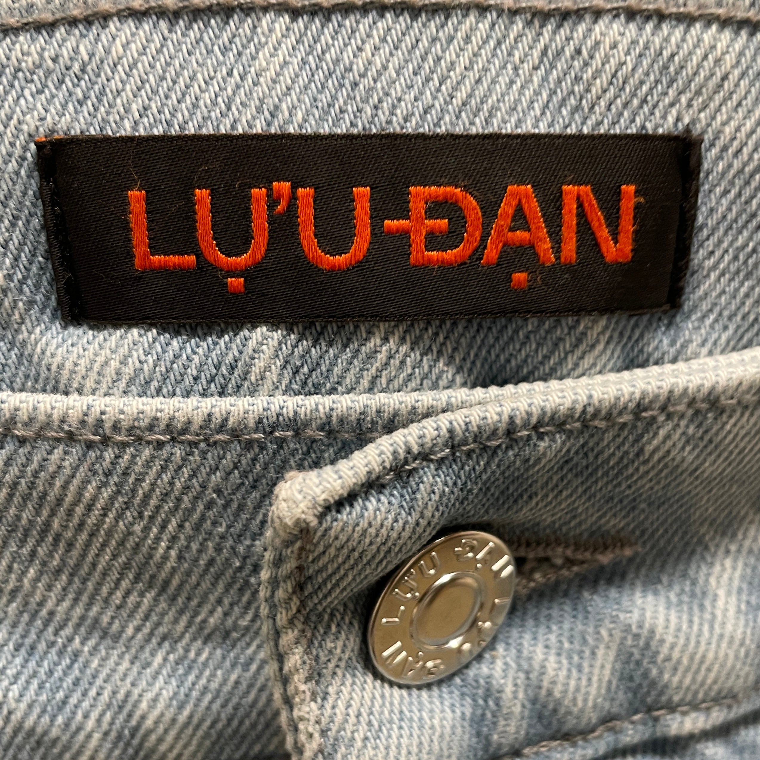 LU'U DAN/Straight Pants/38/Denim/BLU/WIDE LEG DENIM view 3