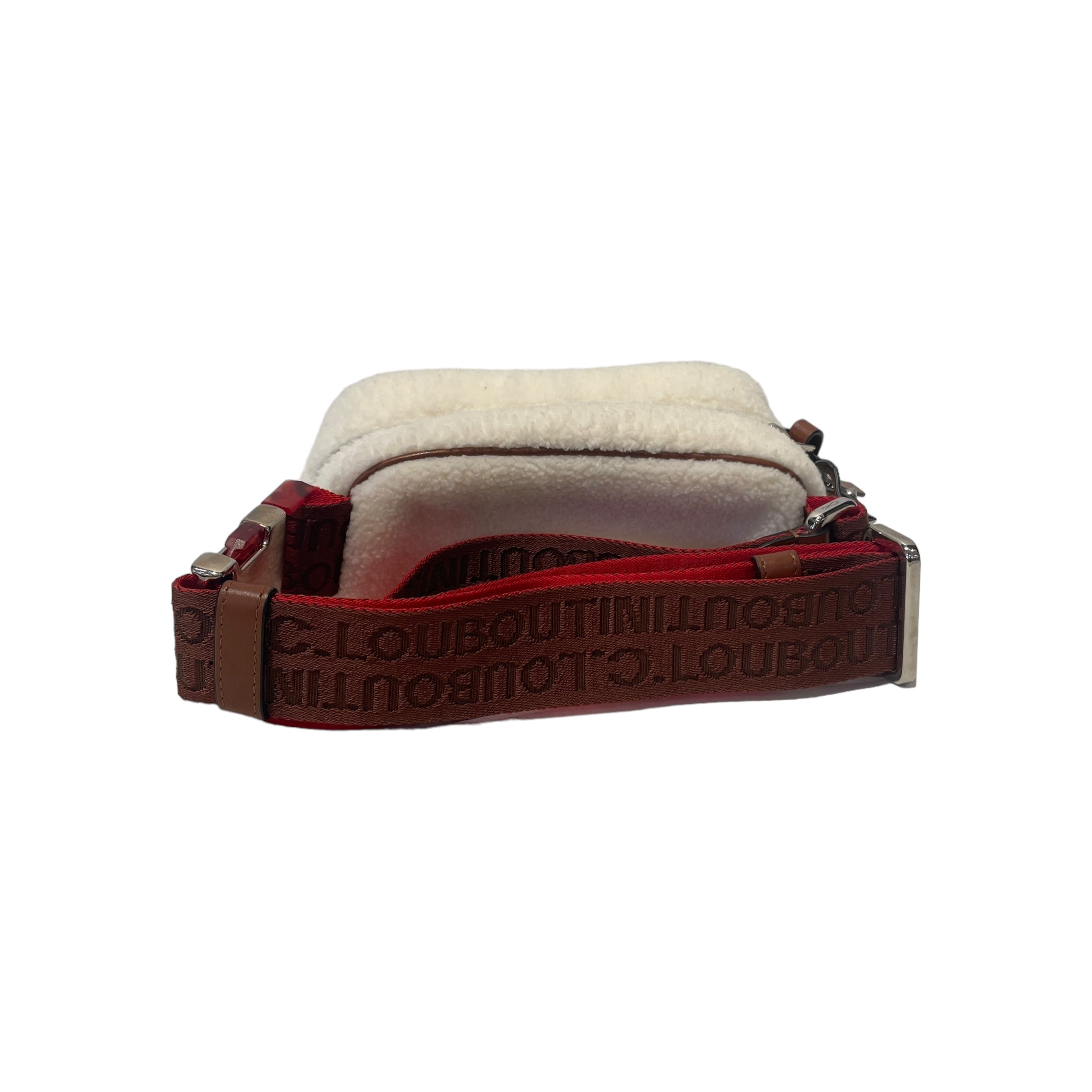 Christian Louboutin/Cross Body Bag/Cotton/WHT/BLASTER CLOTH view 2