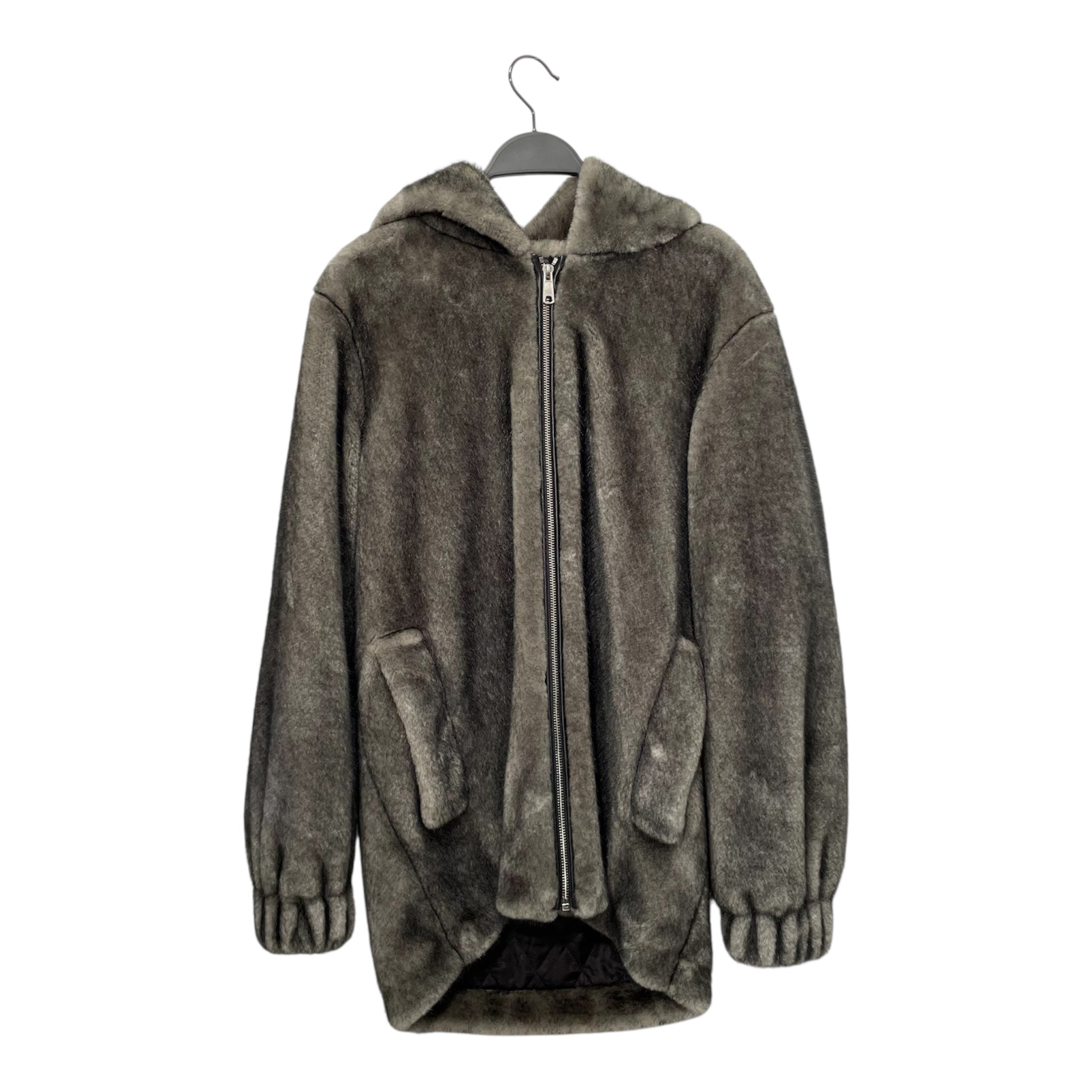 Helmut Lang/Coat/42/Fake Fur/GRY/ view 1