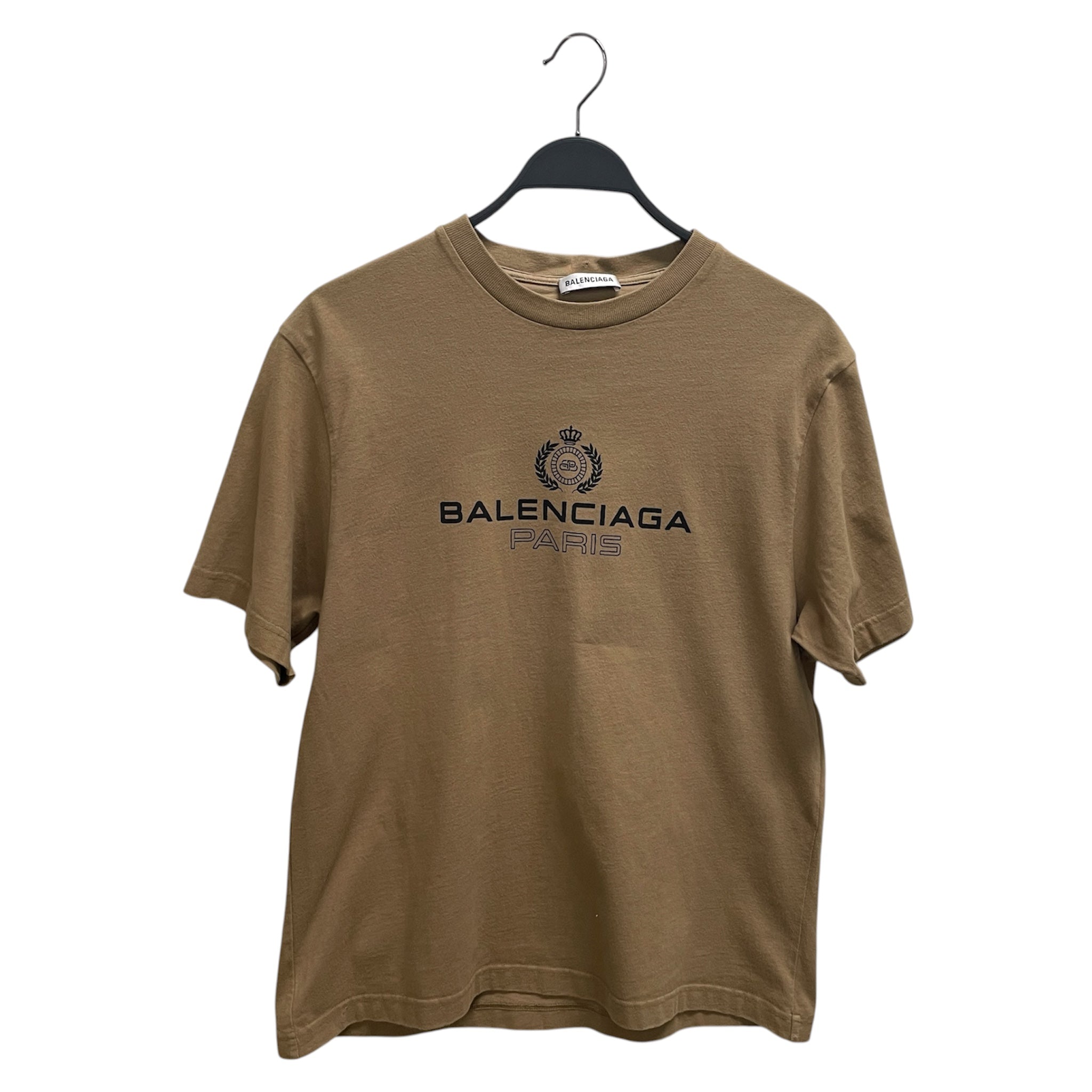BALENCIAGA/T-Shirt/S/Cotton/CML/CROWN/ WHEAT/ view 1