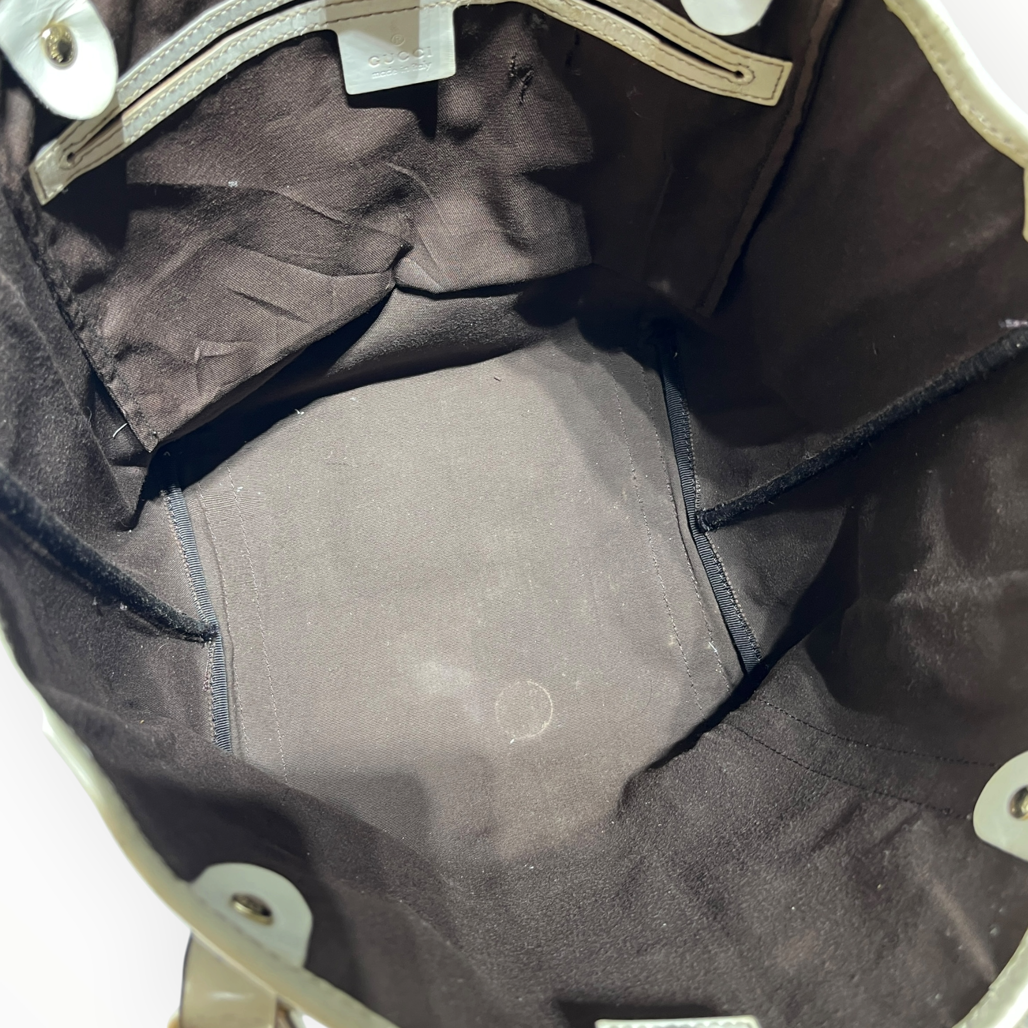 GUCCI/Tote Bag/Monogram/Leather/BEG/gg supreme joy tote view 4