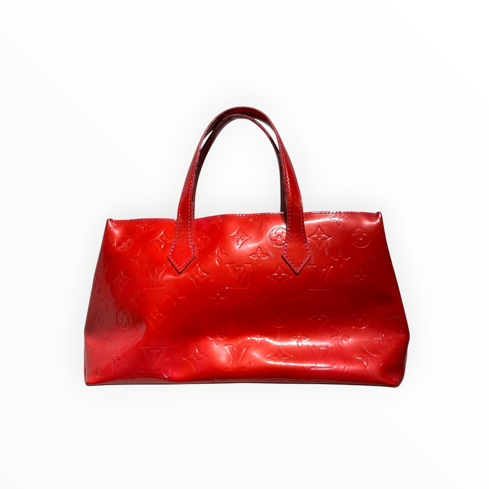 LOUIS VUITTON/Tote Bag/Leather/RED/mono vernis willshire pm view 2