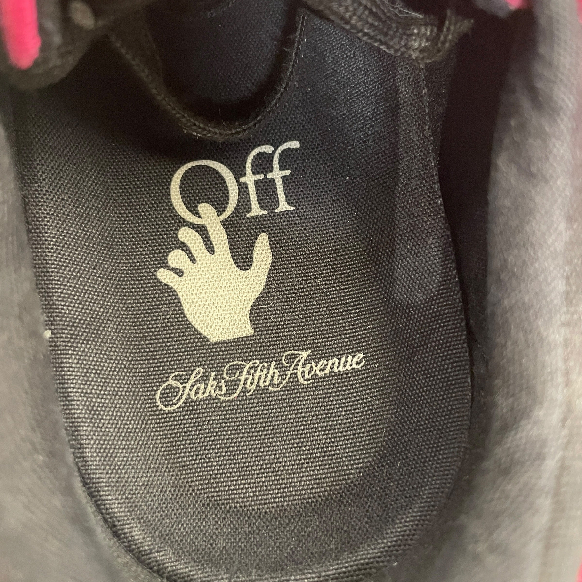 OFF-WHITE/Low-Sneakers/EU 41/Cotton/PNK/vulcanized view 3