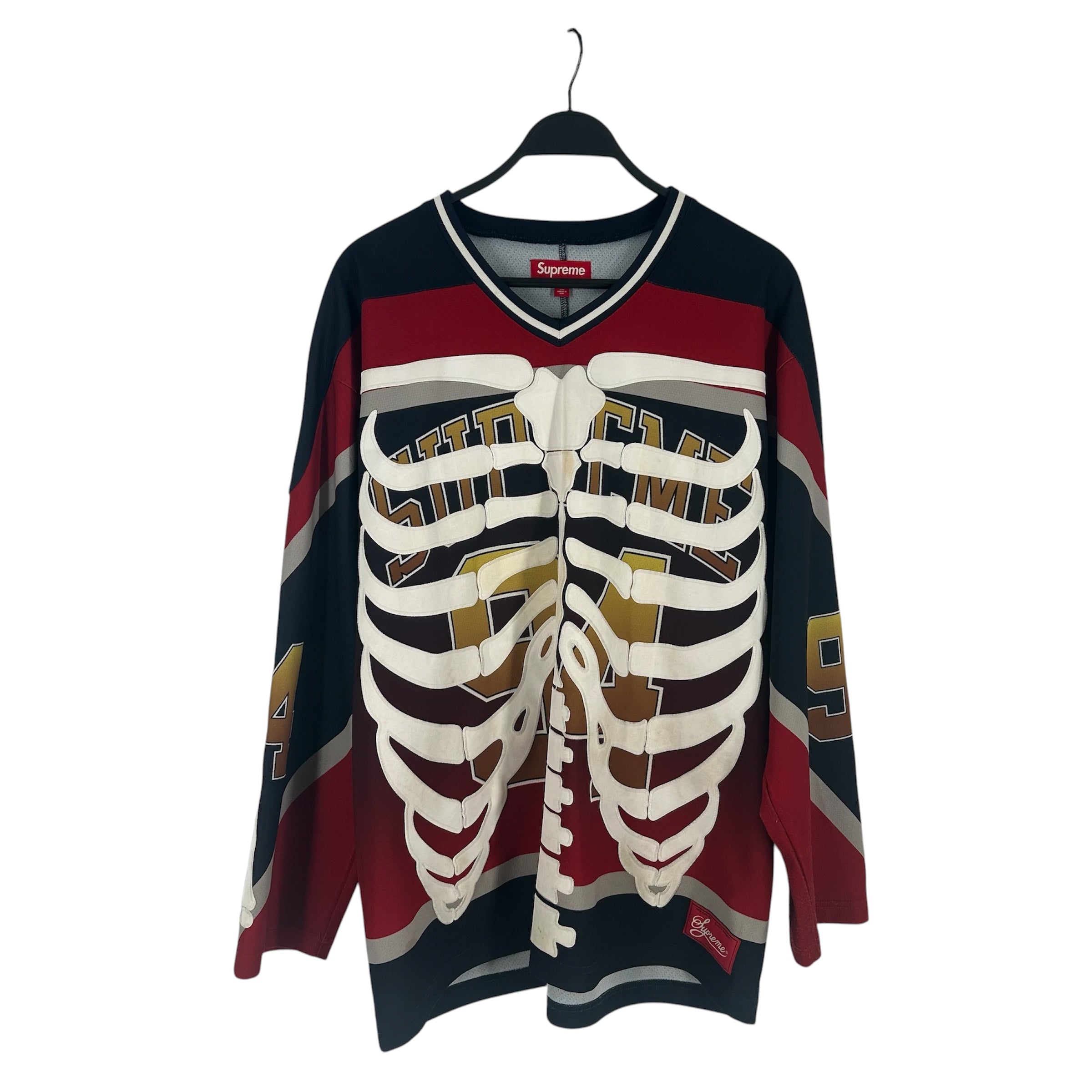 Supreme/LS T-Shirt/L/Cotton/MLT/All Over Print/SKELETON JERSEY view 1