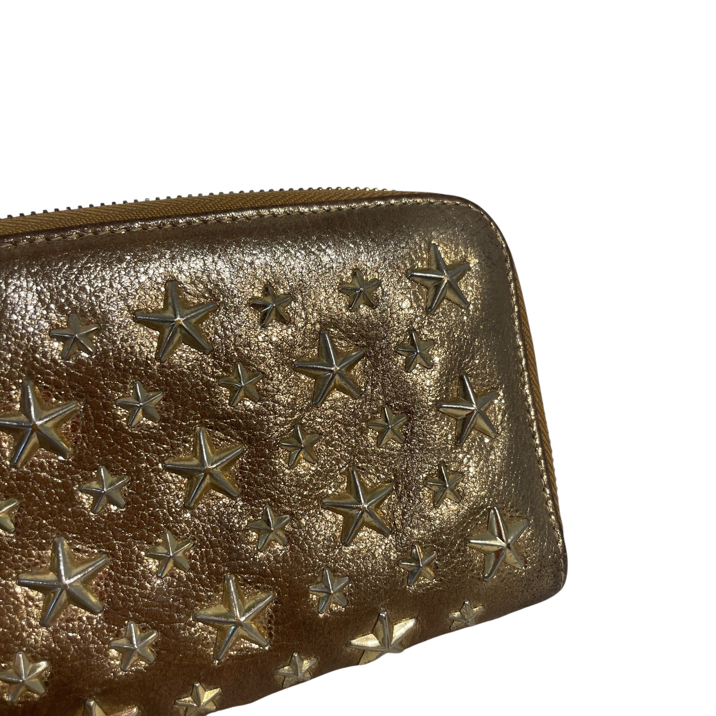 JIMMY CHOO/Wallet/Leather/GLD/L's/Star Studded Wallet view 4