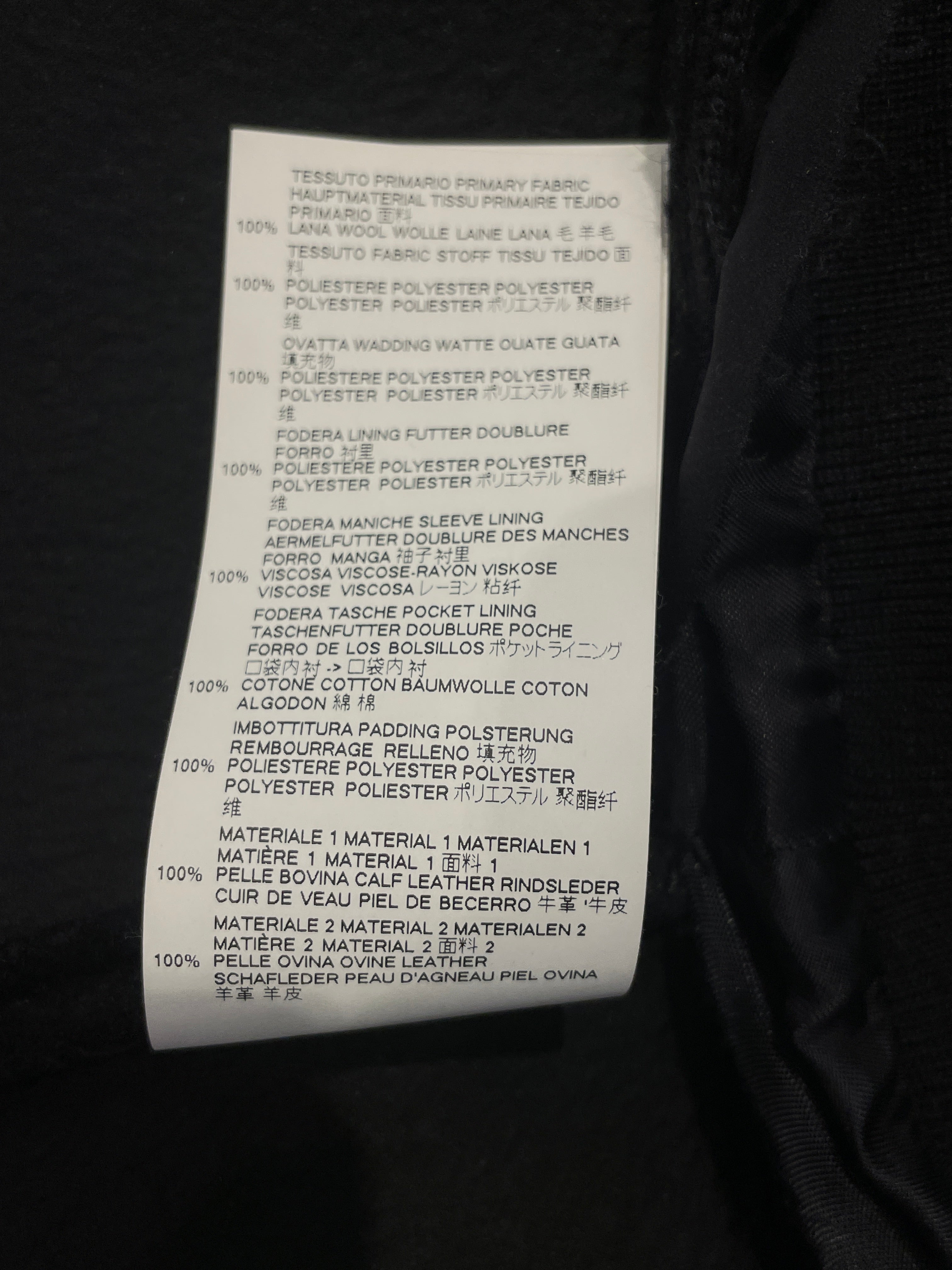 Maison Margiela/Baseball Jkt/40/Wool/BLK/VARSITY/#56/ OPEN ON BACK & FR view 6