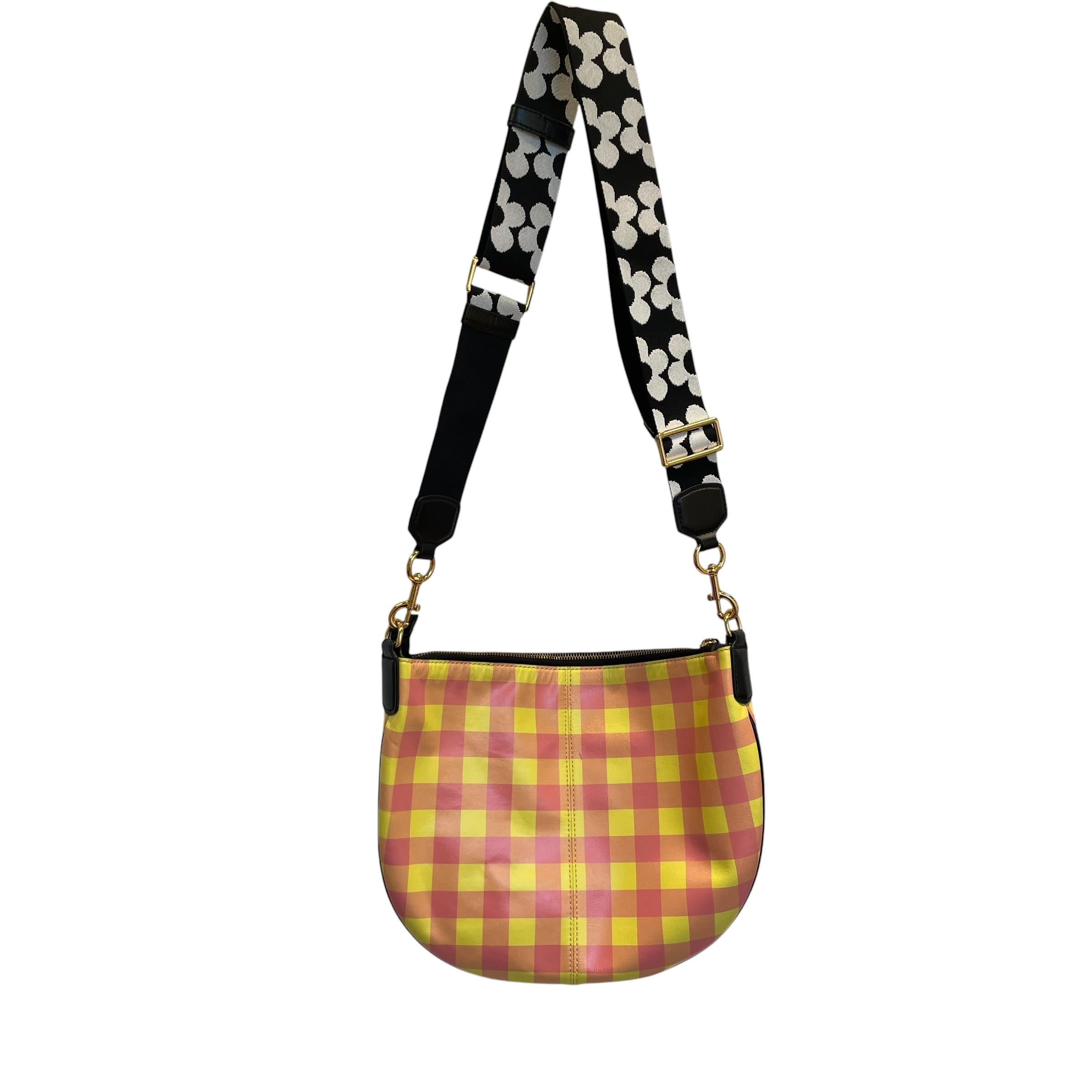 MARC JACOBS/Cross Body Bag/Plaid/Leather/MLT/Flash printed mini hobo/gld ha view 3