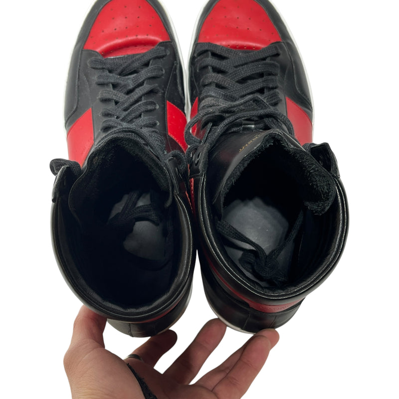 SAINT LAURENT/Hi-Sneakers/EU 45/Leather/RED/