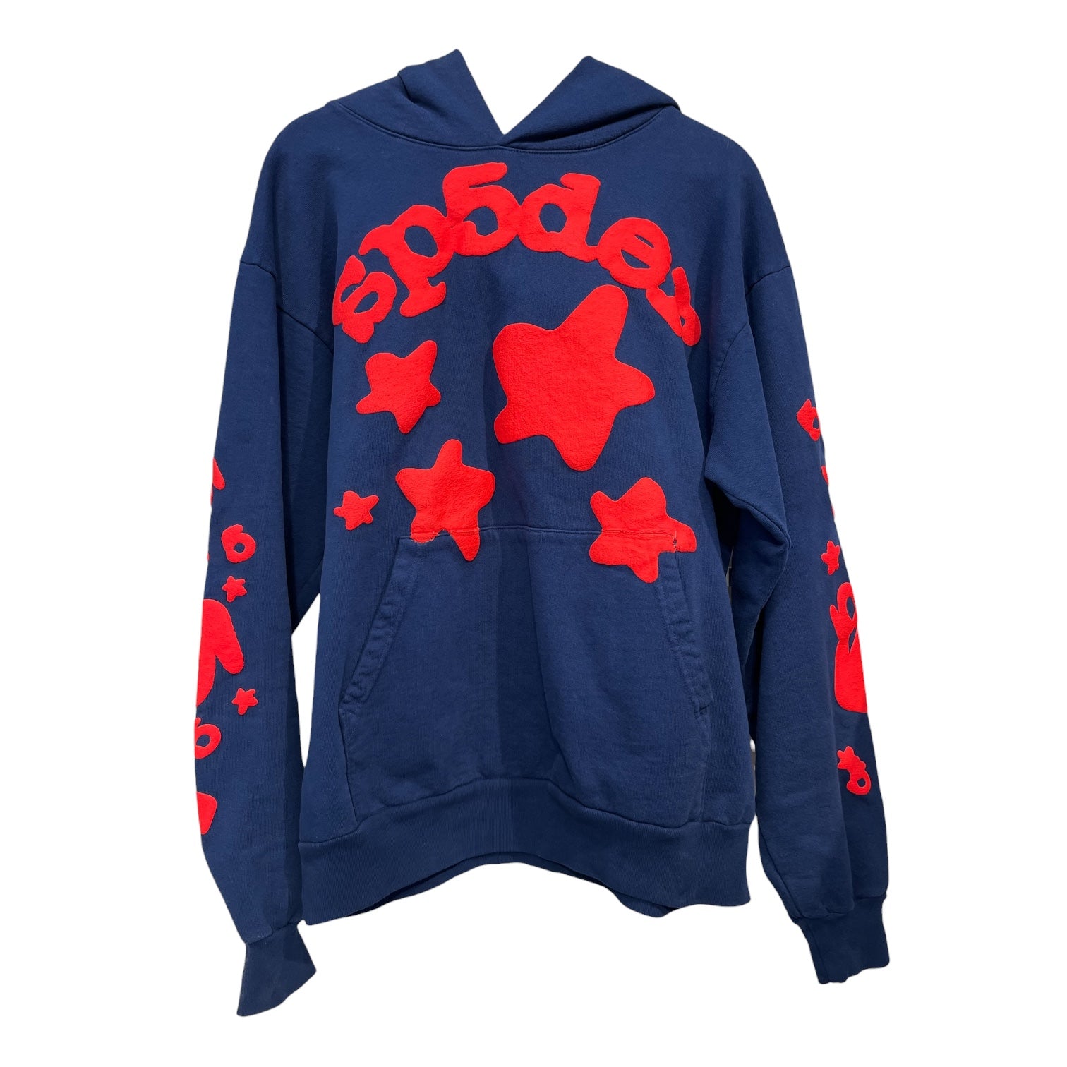 Sp5der/Hoodie/L/Cotton/NVY/BELUGA view 1