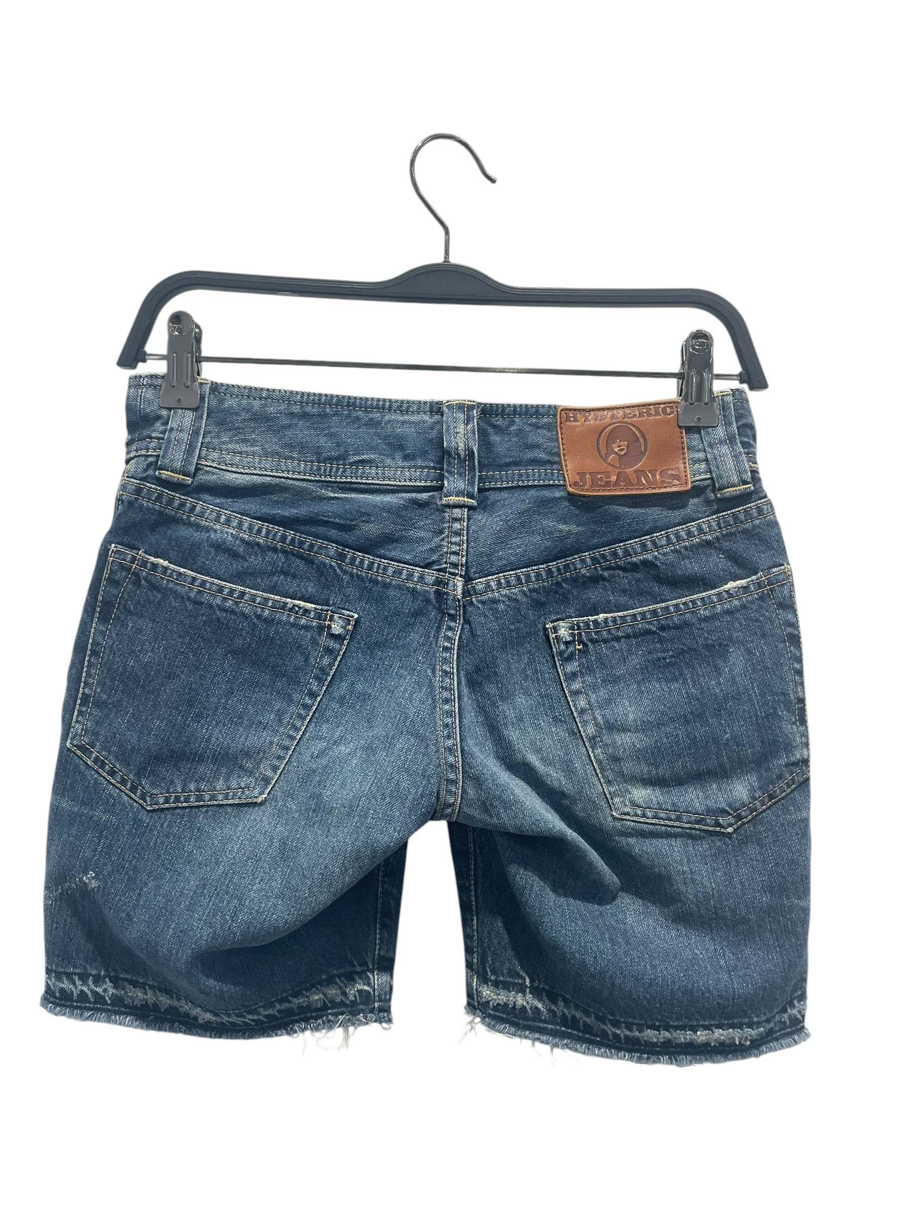 HYSTERIC GLAMOUR/Shorts/XS/Cotton/IDG/Paint Patch Metal Stud view 2