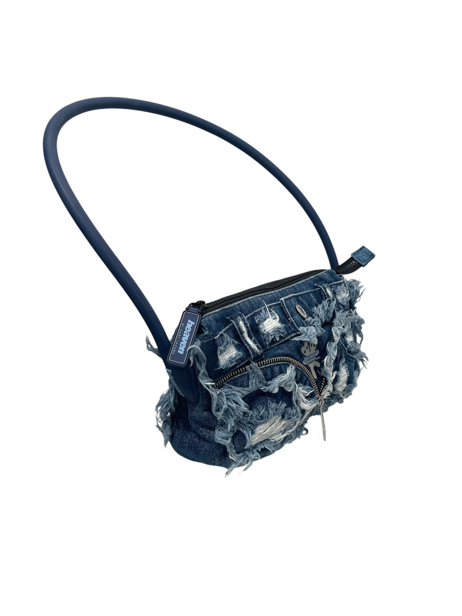 Heaven By Marc Jacobs/Hand Bag/OS/Denim/BLU/DISTRESSED DENIM HANDBAG view 6