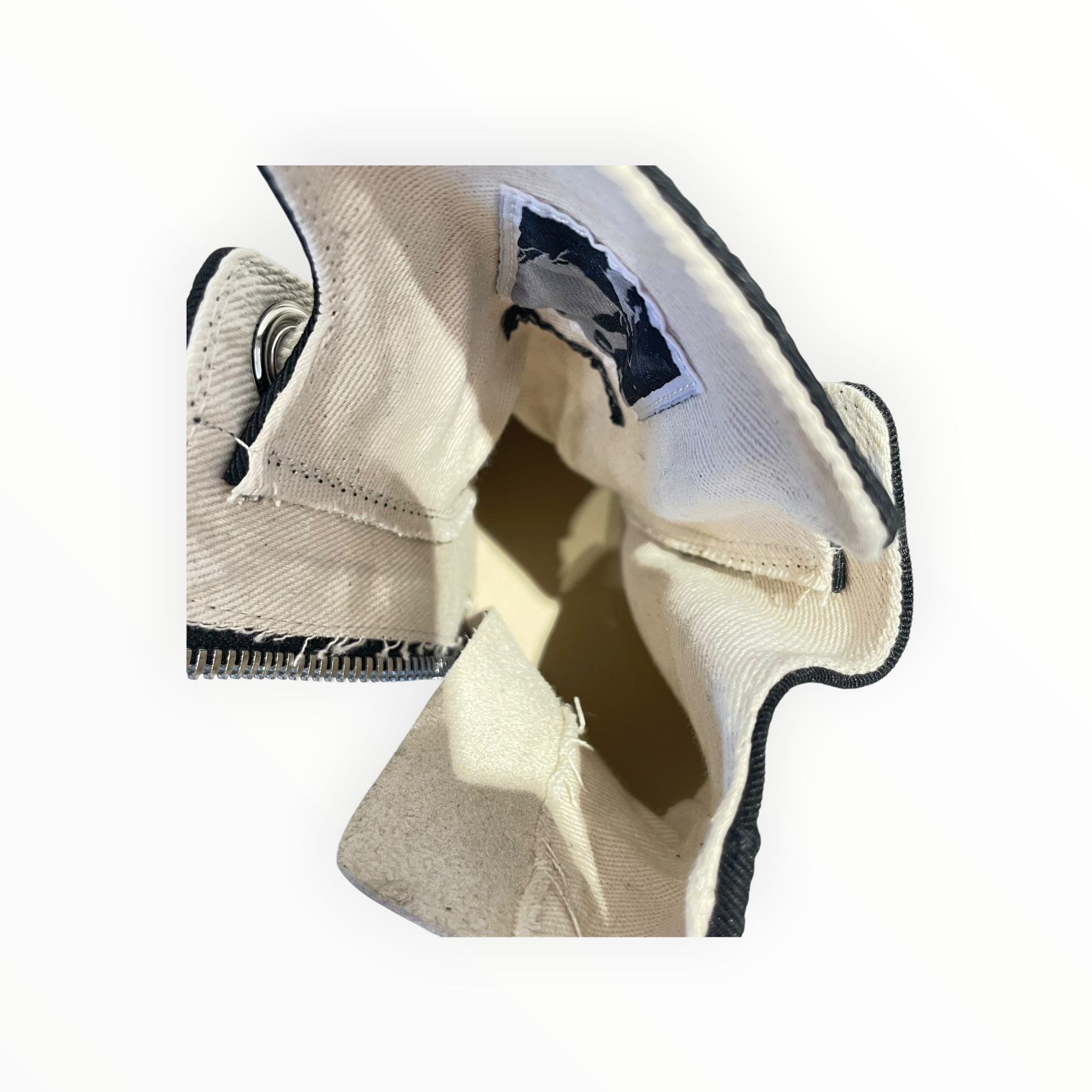 Rick Owens/Hi-Sneakers/EU 40/Cotton/BLK/DRKSHDW Abstract Ramones view 3