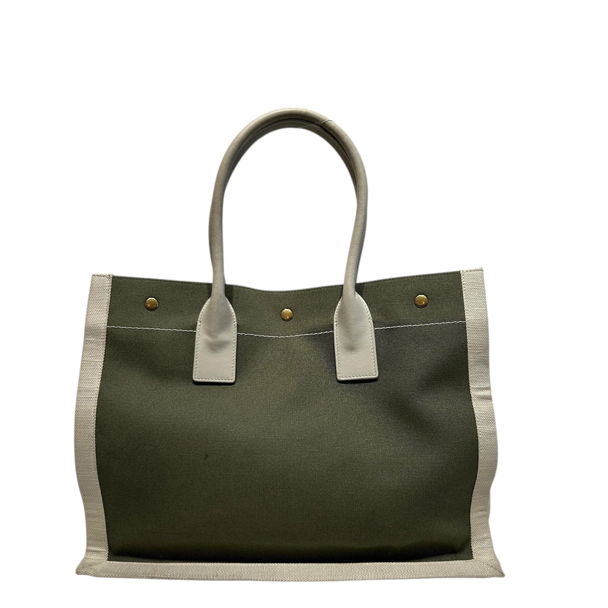 SAINT LAURENT/Tote Bag/Cotton/GRN/Rive Gauche Tote Bag view 2